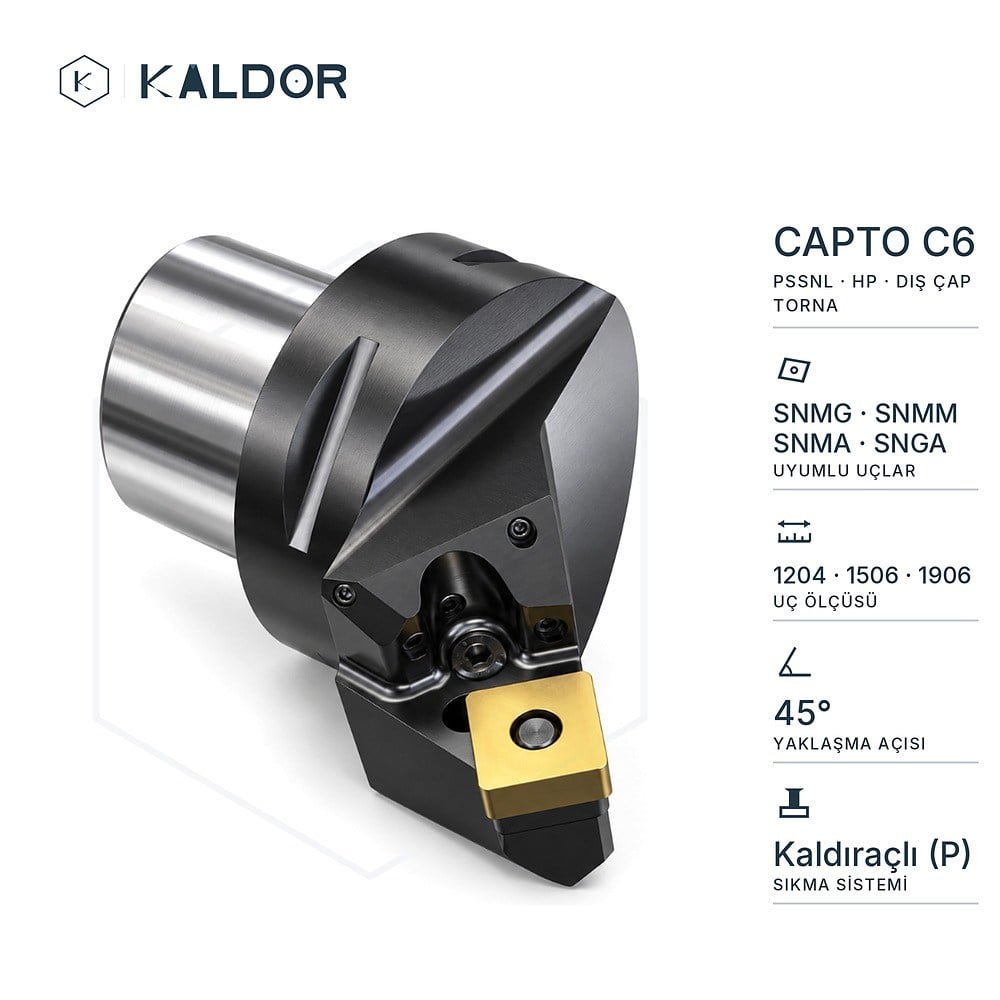 Capto C6 PSSNL 45° HP Sol Dış Çap Torna Kateri