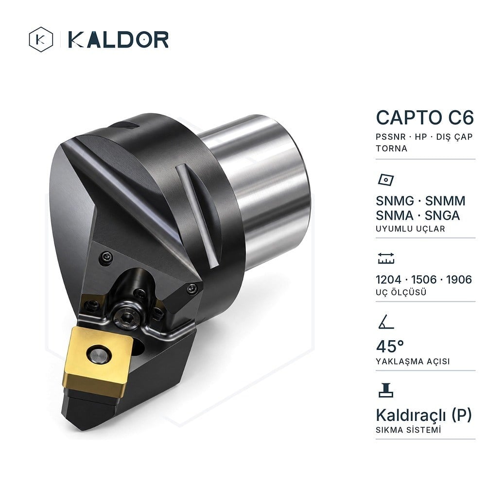 Capto C6 PSSNR 45° HP Sağ Dış Çap Torna Kateri