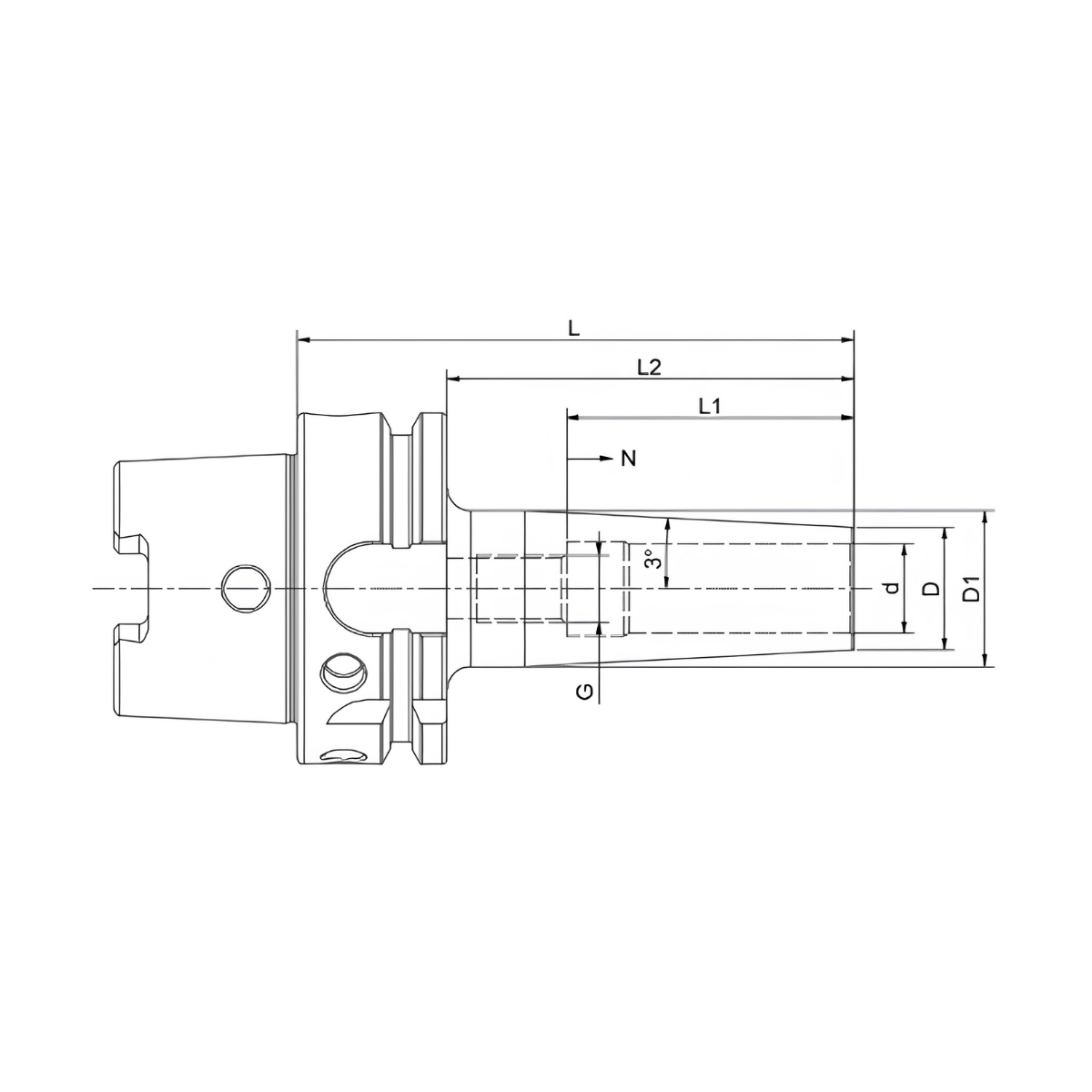 HSK63 Shrink 3° Slim