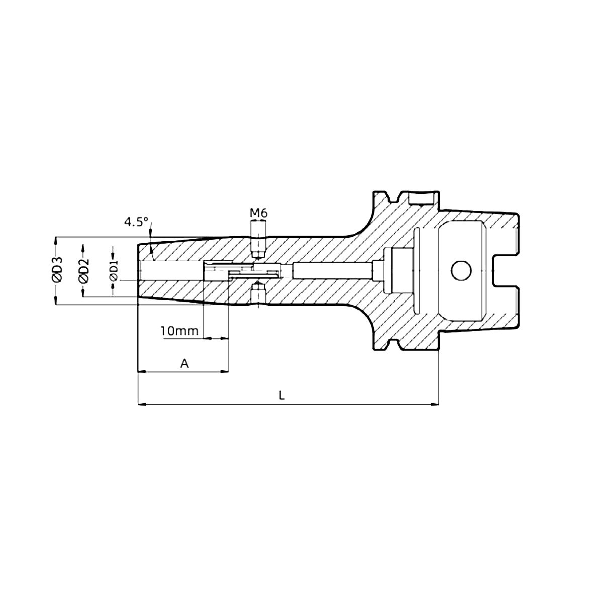 HSK63 Shrink 4.5° Standard Tutucu