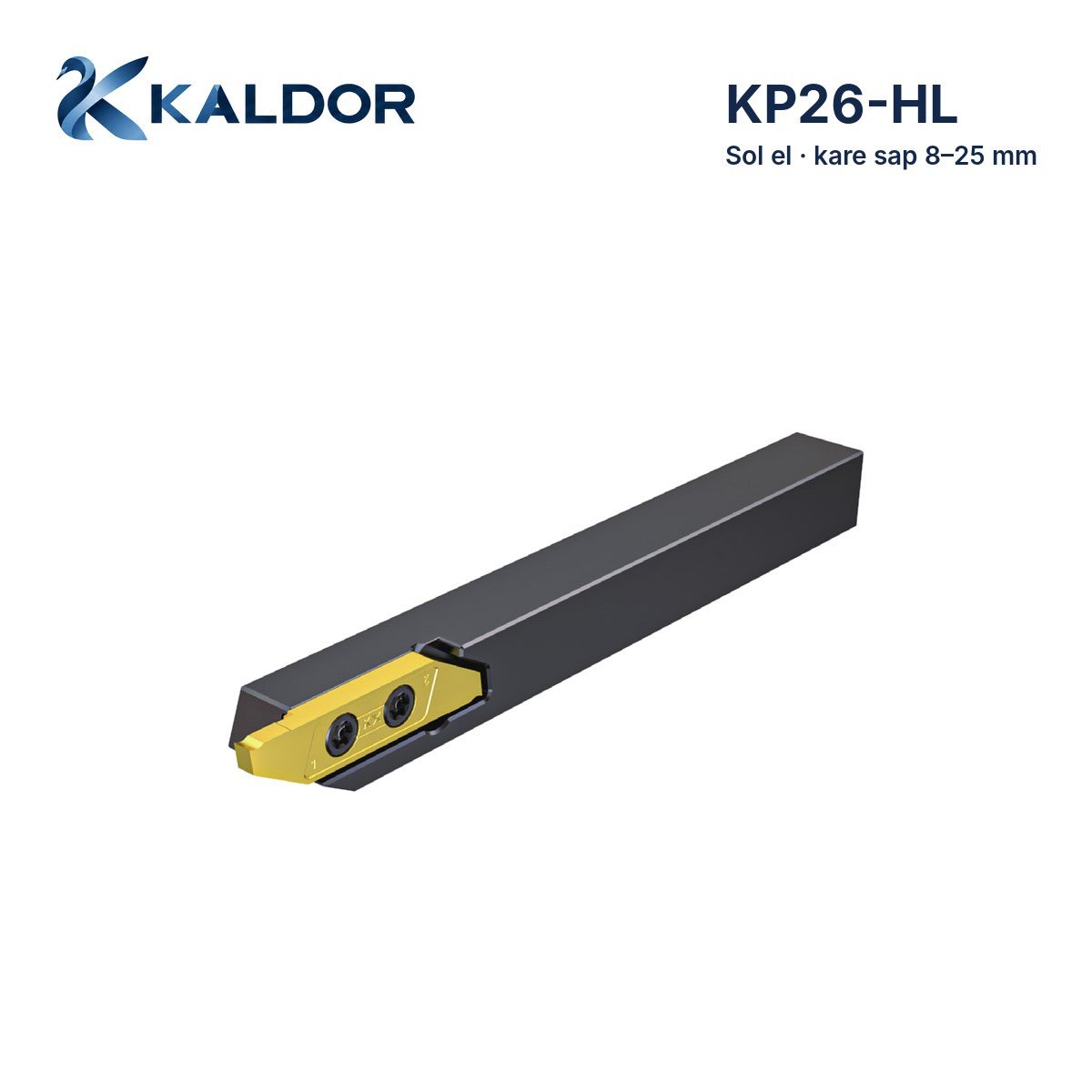 KP26-HL Sol Kare Saplı Küçük Parça Uç Tutucusu – Kayar Otomat