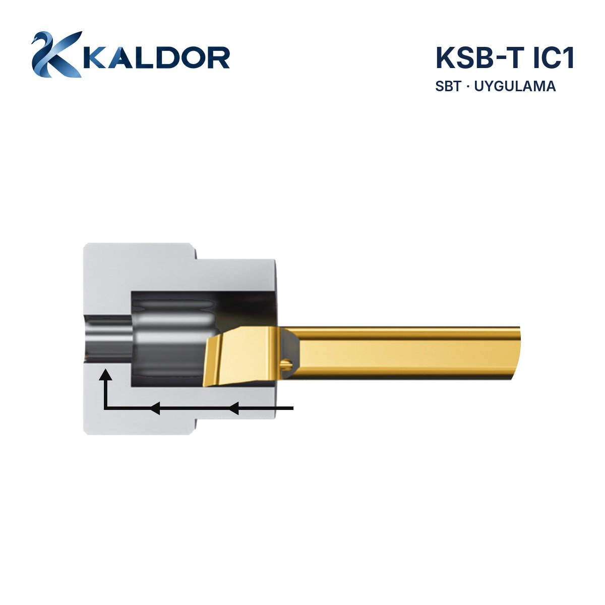 KSB-T IC1 İçten Soğutmalı Küçük Çap Delik Tornalama Takımı