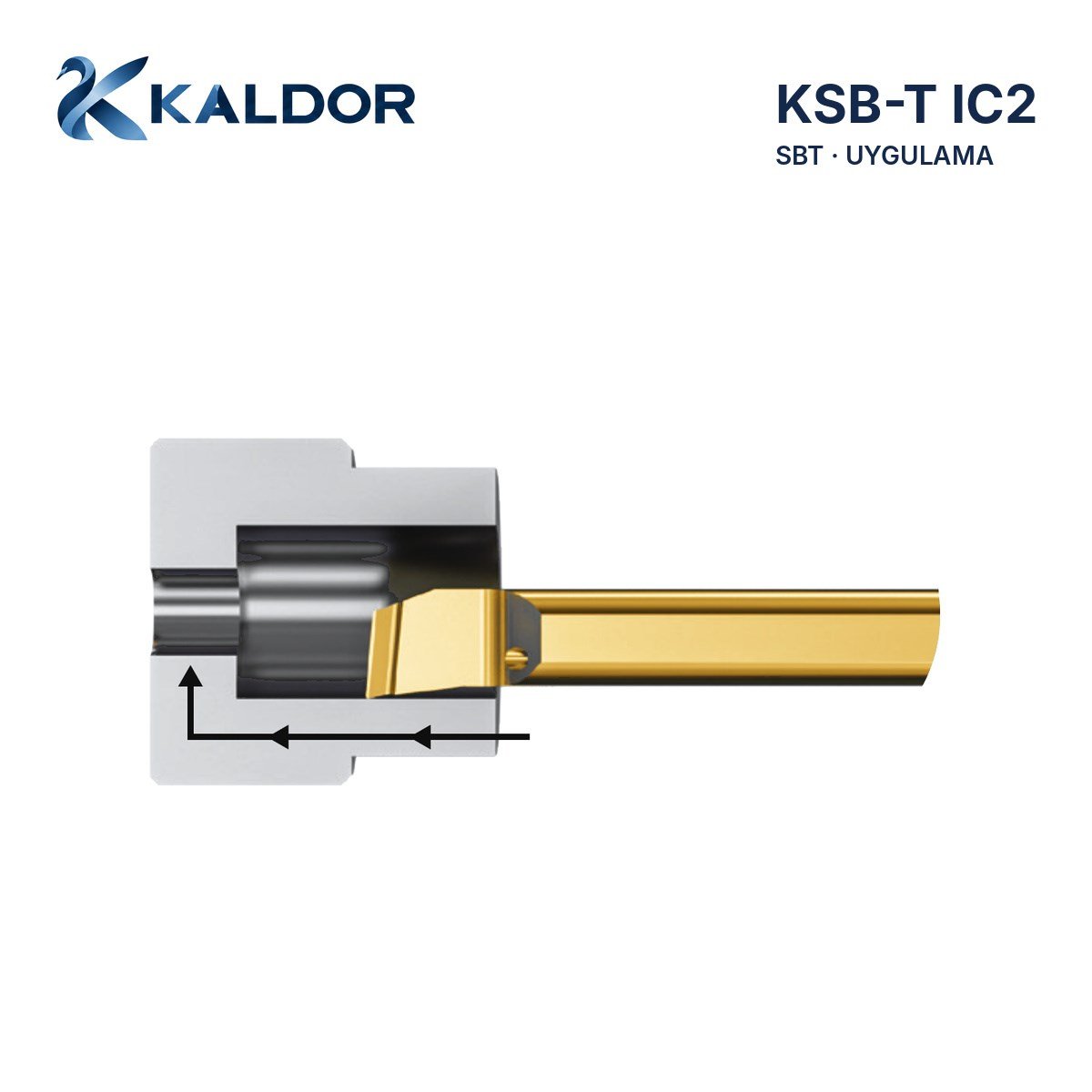KSB-T IC2 İçten Soğutmalı Küçük Çap Delik Tornalama Takımı