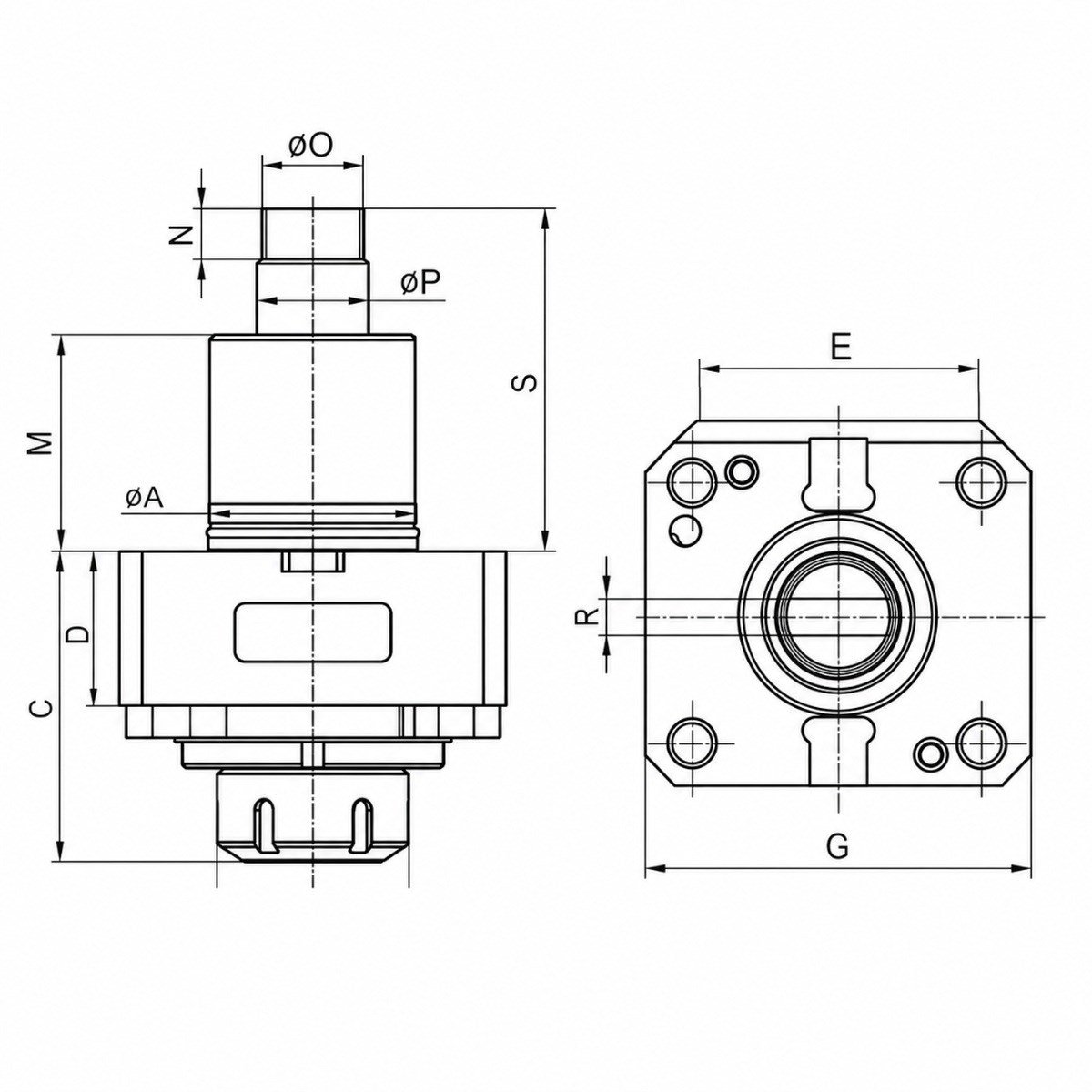 Takisawa BMT55 0° Eksenel Canlı Takım