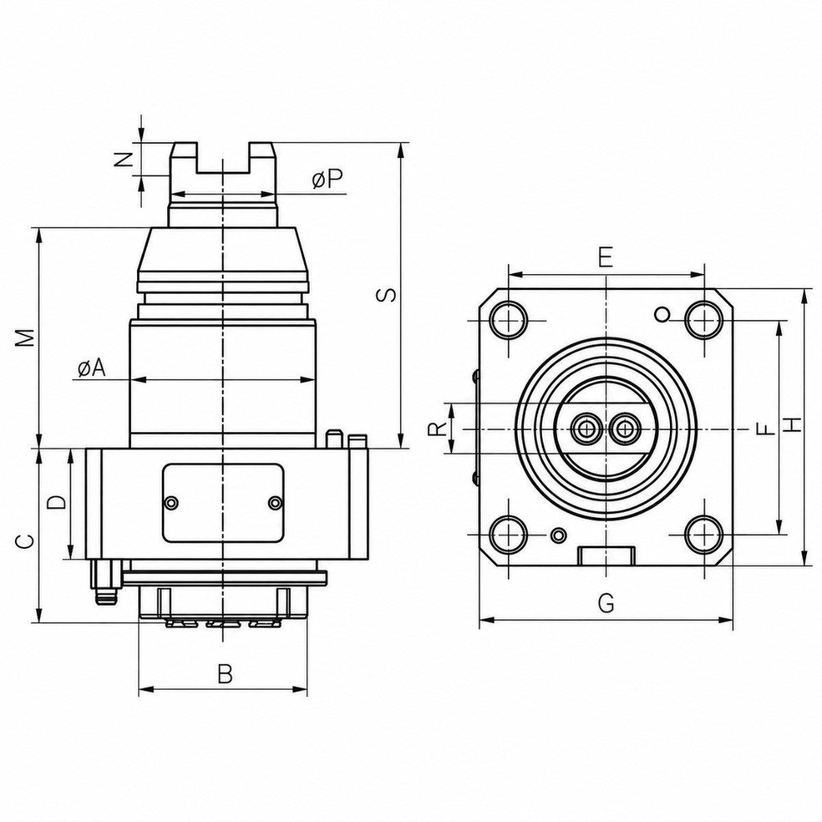 Tsugami BMT65 0° Eksenel Canlı Takım
