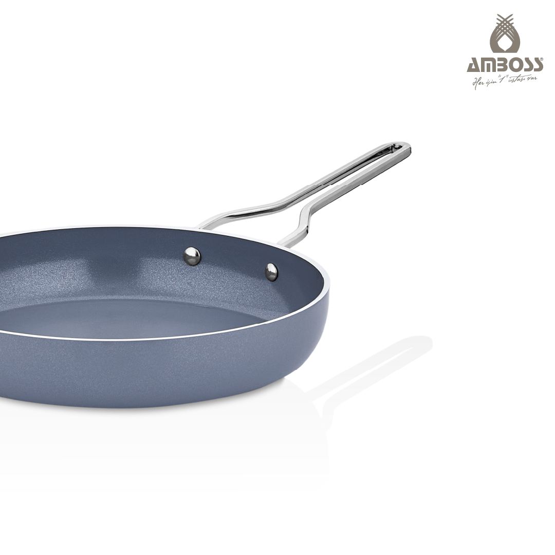 AMBOSS SERA NOVA YANMAZ YAPIŞMAZ SERAMİK TAVA 26 CM GRİ