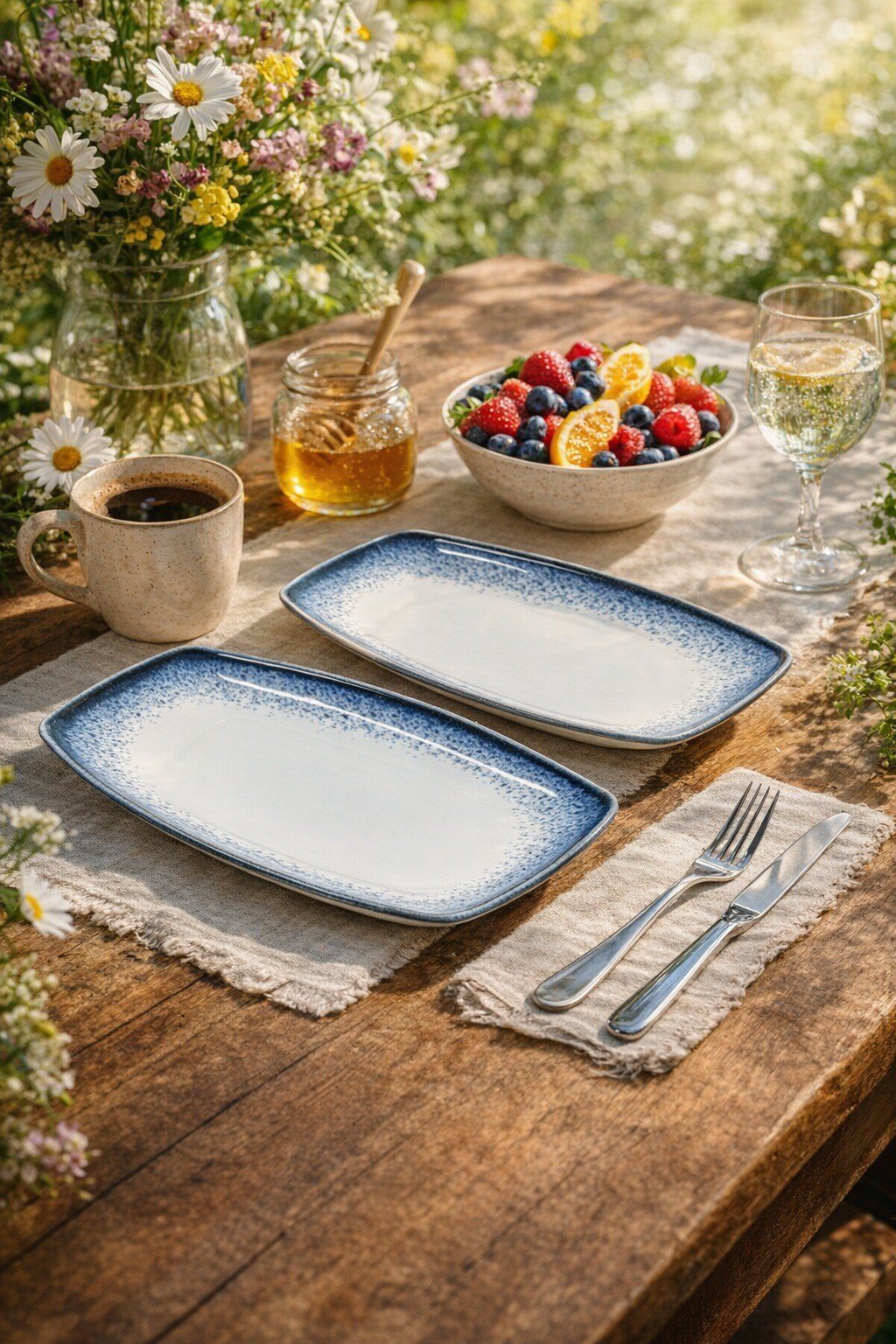 KÜTAHYA PORSELEN 21 CM YEMEK TABAĞI (6ADET)