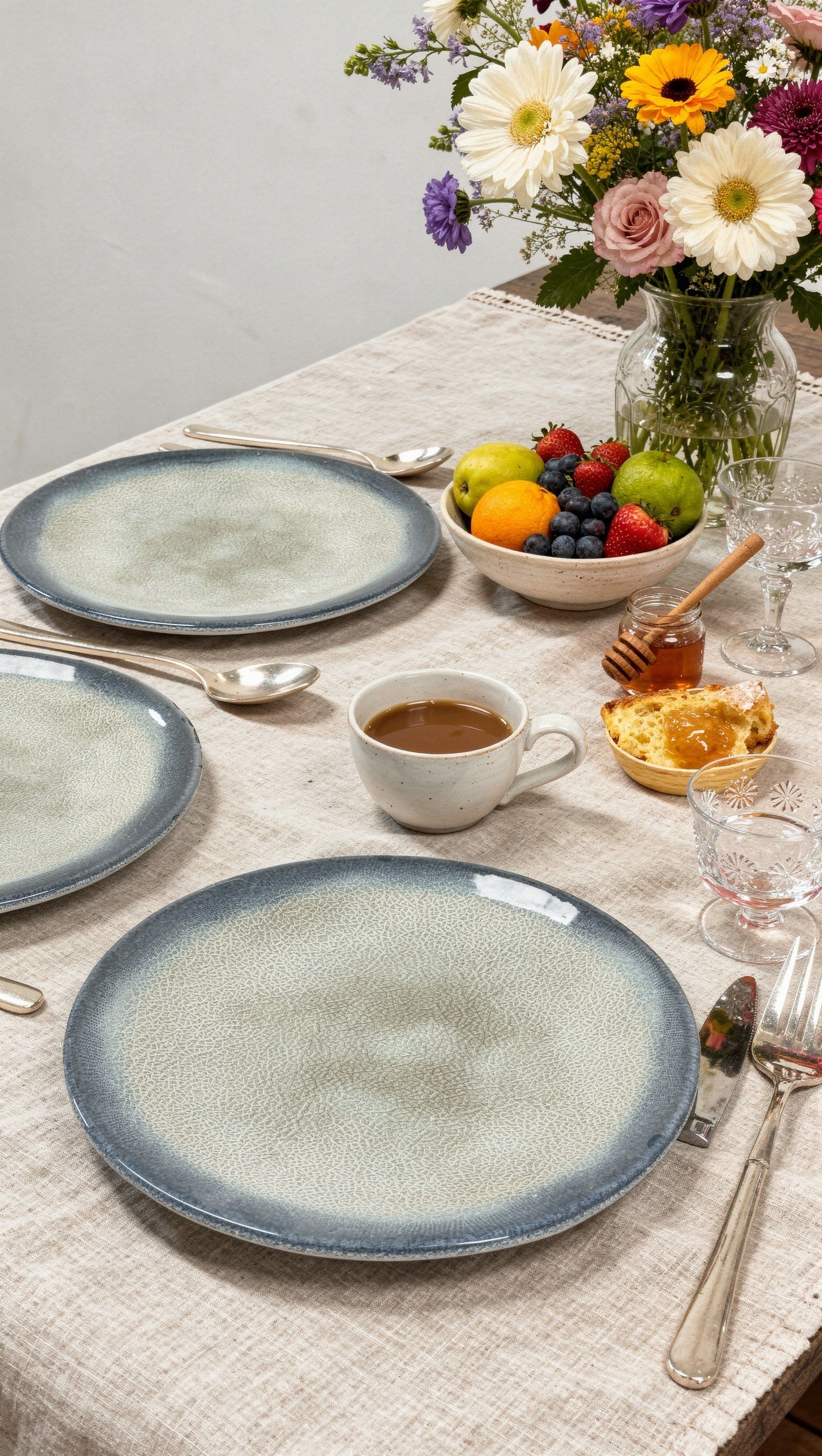 KÜTAHYA PORSELEN 25 CM SERVİS TABAĞI (6 ADET)