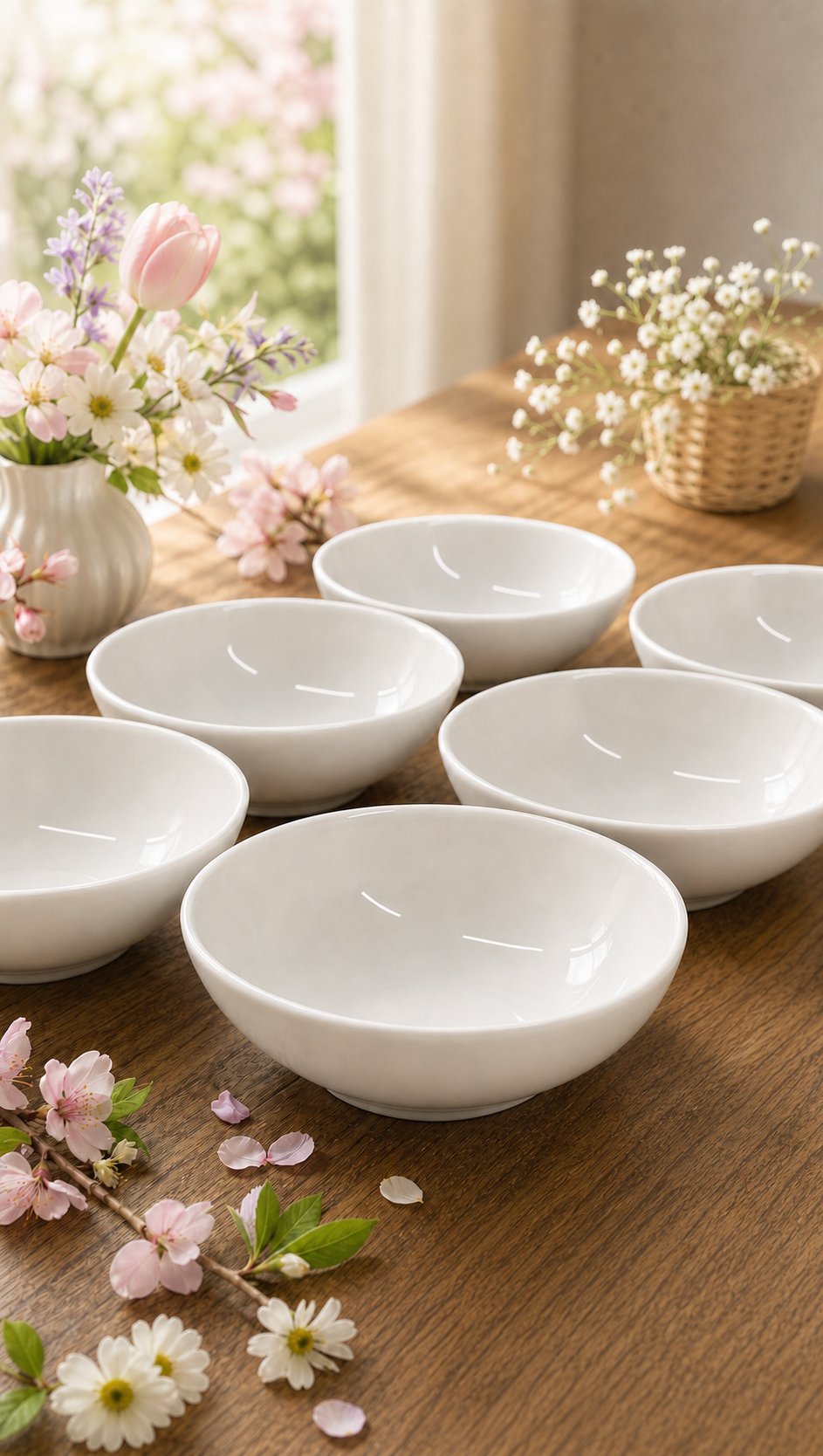 PREMİUM PORSELEN 15 CM KASE (6 ADET)