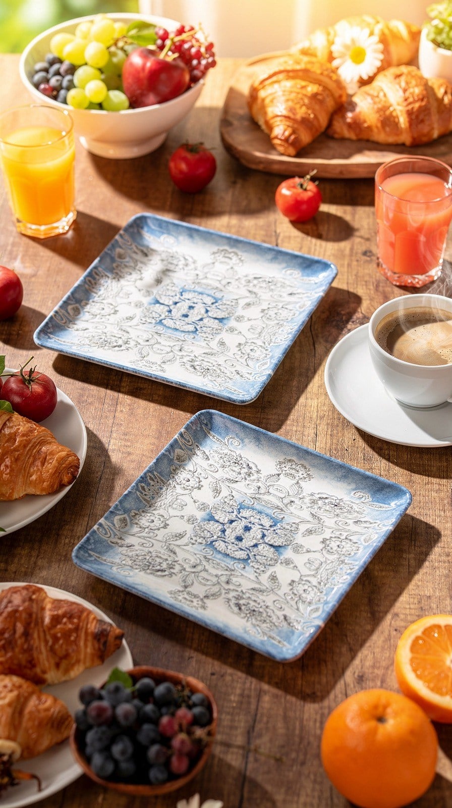 PREMİUM PORSELEN 19x19 CM SUNUM TABAĞI (2 ADET)