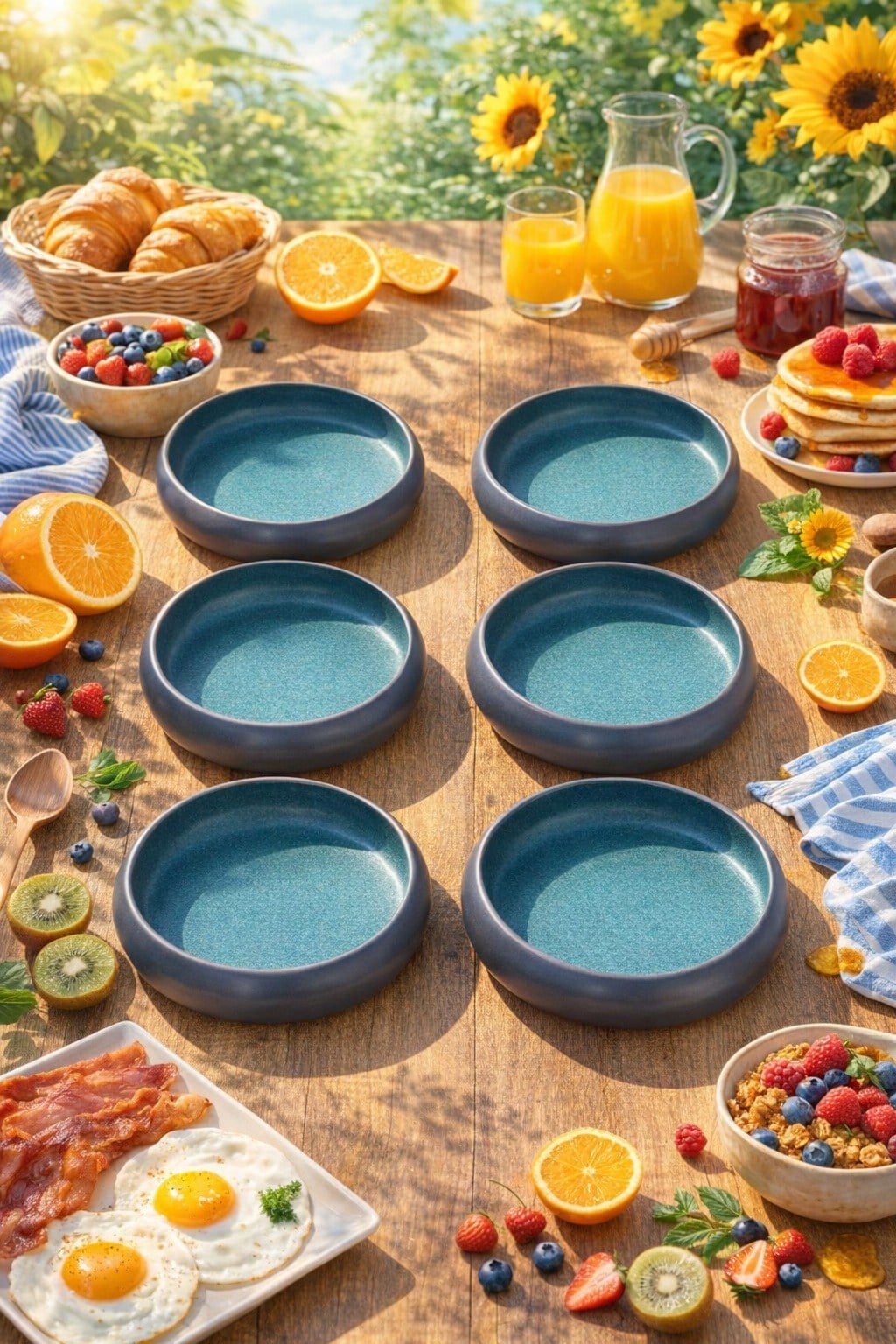Premium Porselen 20 CM 6'LI YEMEK TABAĞI