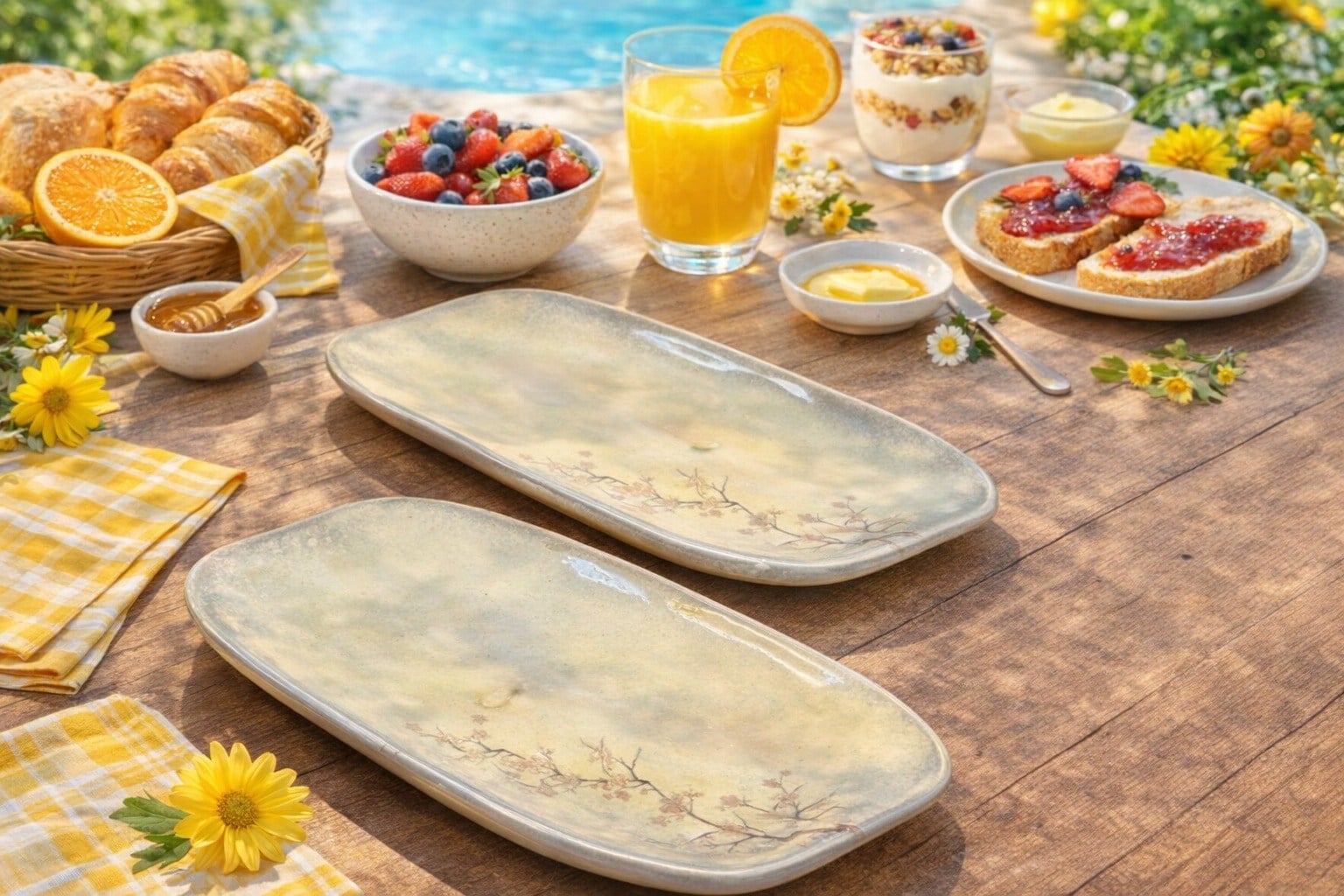 PREMİUM PORSELEN 21 CM KAYIK ( 2 ADET )