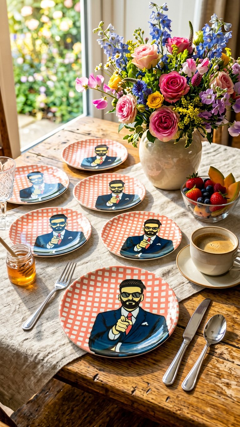 PREMİUM PORSELEN 21CM TATLI TABAĞI  (6 ADET)