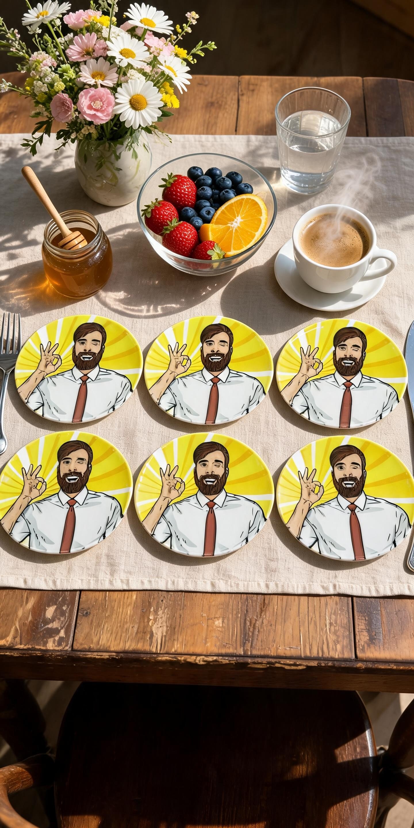 PREMİUM PORSELEN 21CM TATLI TABAĞI  (6 ADET)