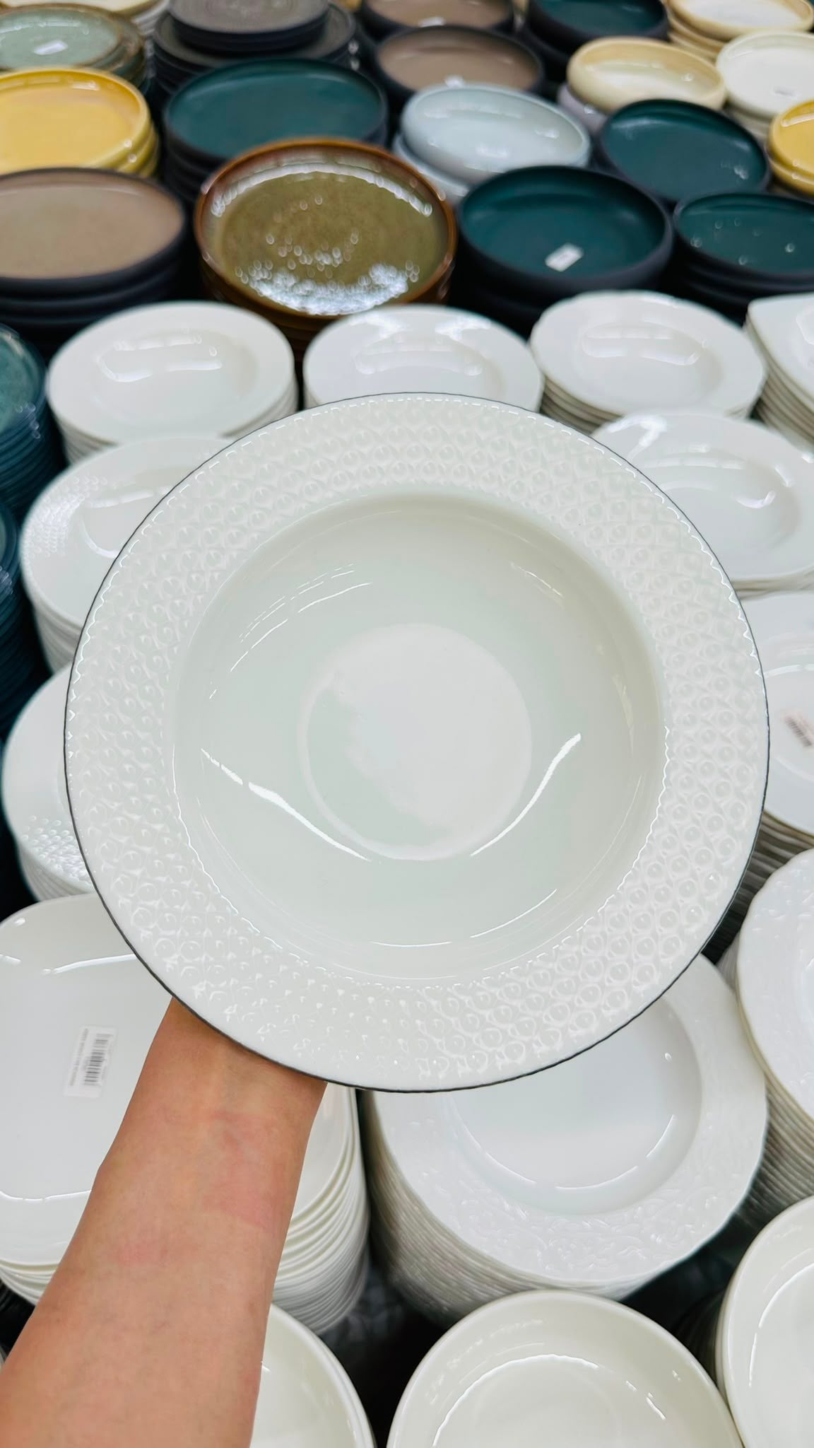 PREMİUM PORSELEN 22 CM 6'LI YEMEK TABAĞI