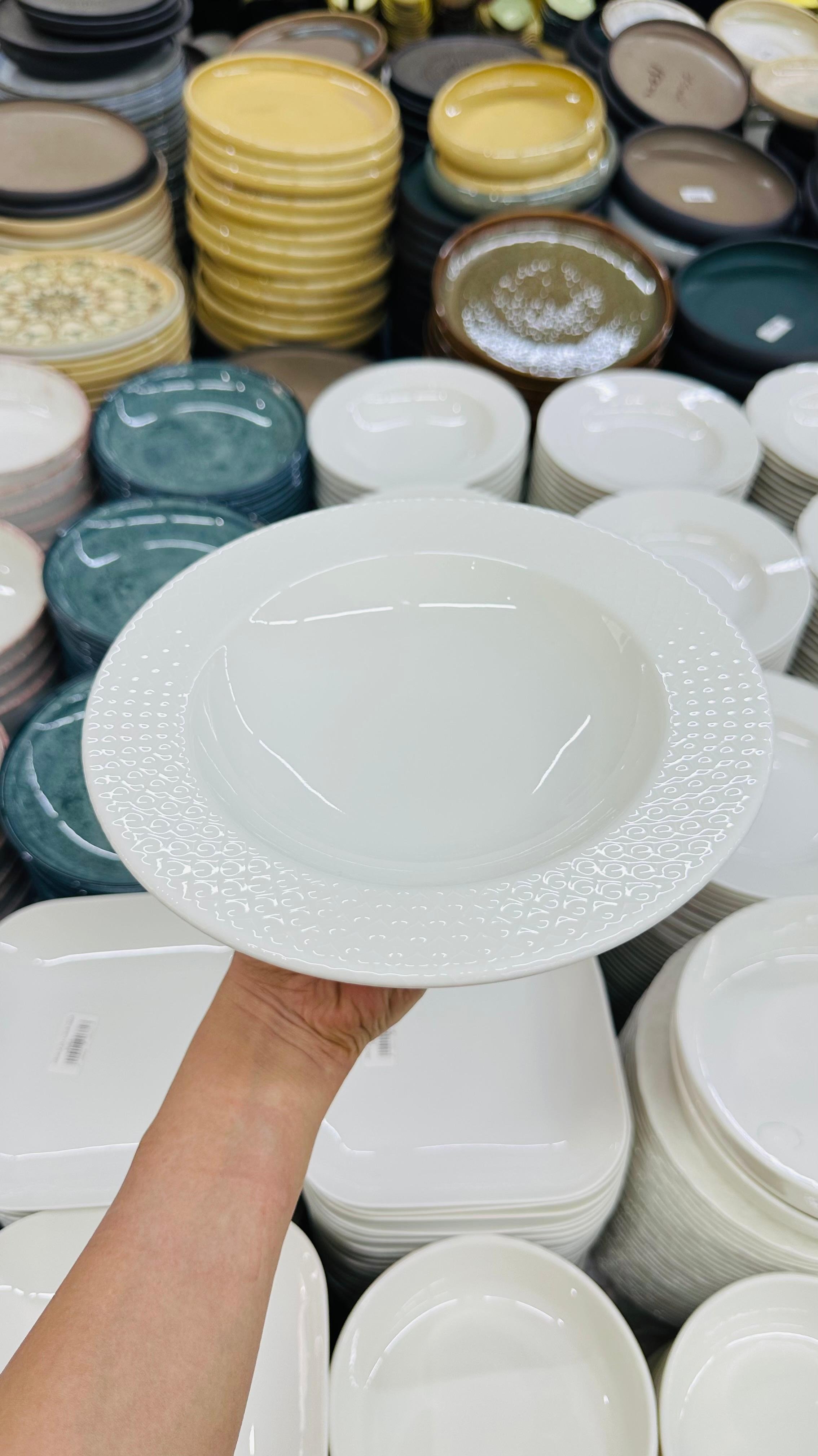 PREMİUM PORSELEN 22 CM 6'LI YEMEK TABAĞI