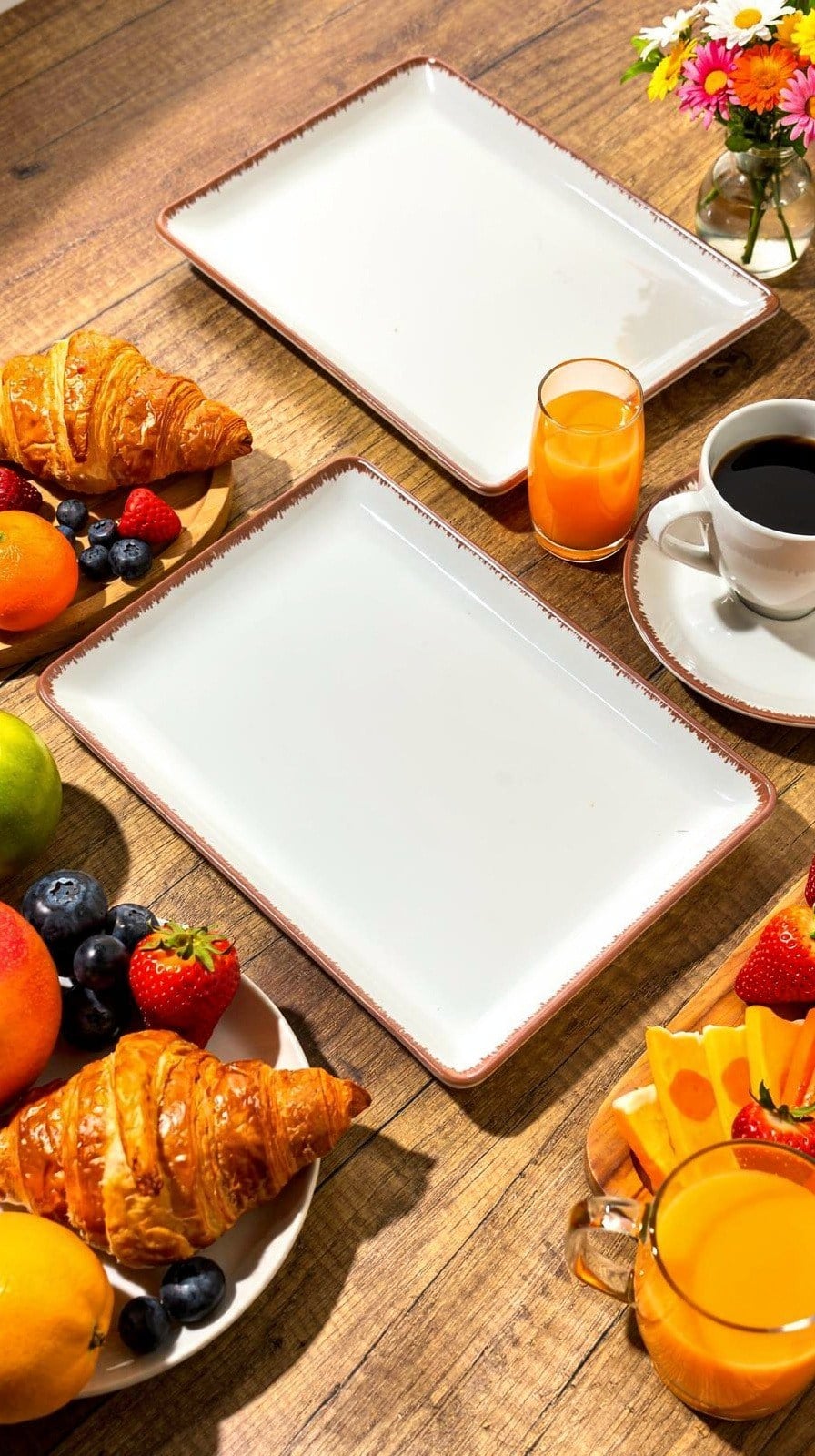 PREMİUM PORSELEN 23x17 CM SUNUM TABAĞI (2 ADET)