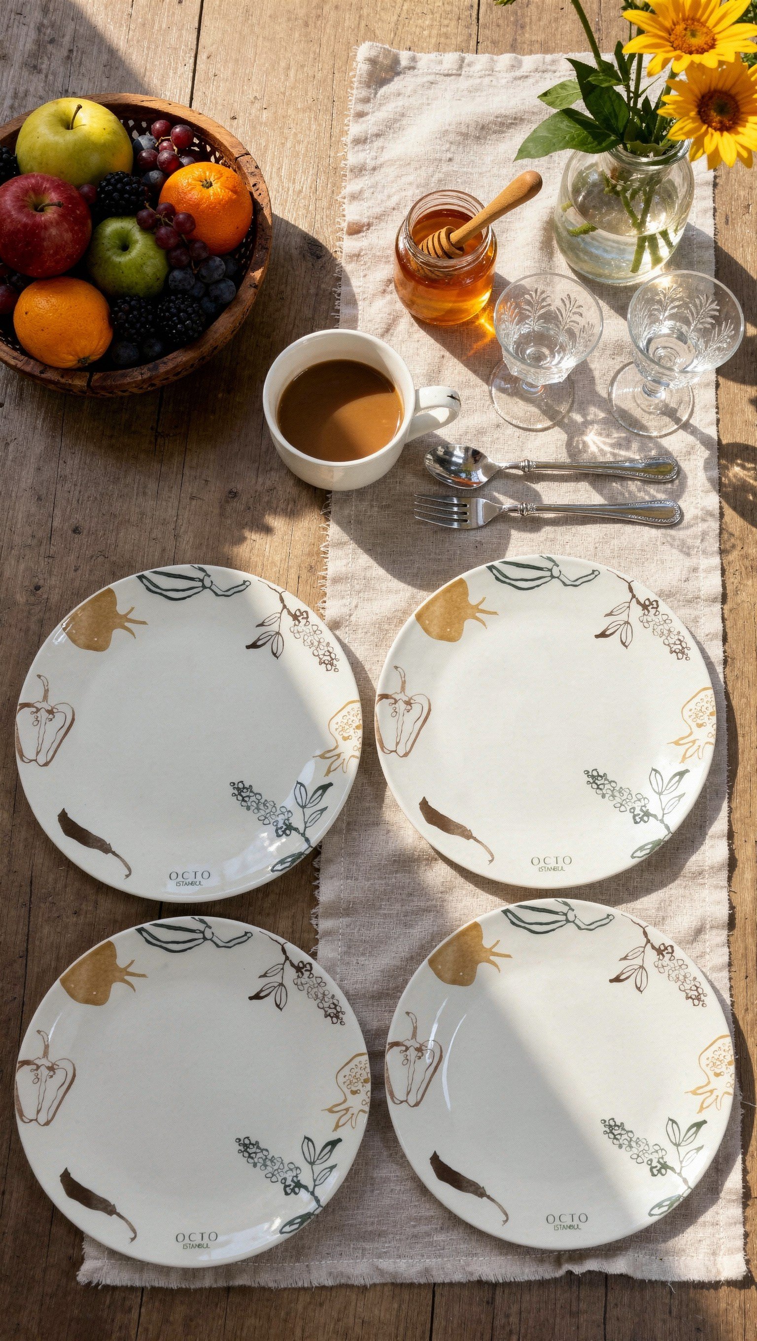 PREMİUM PORSELEN 25 CM SERVİS TABAĞI (6 ADET)