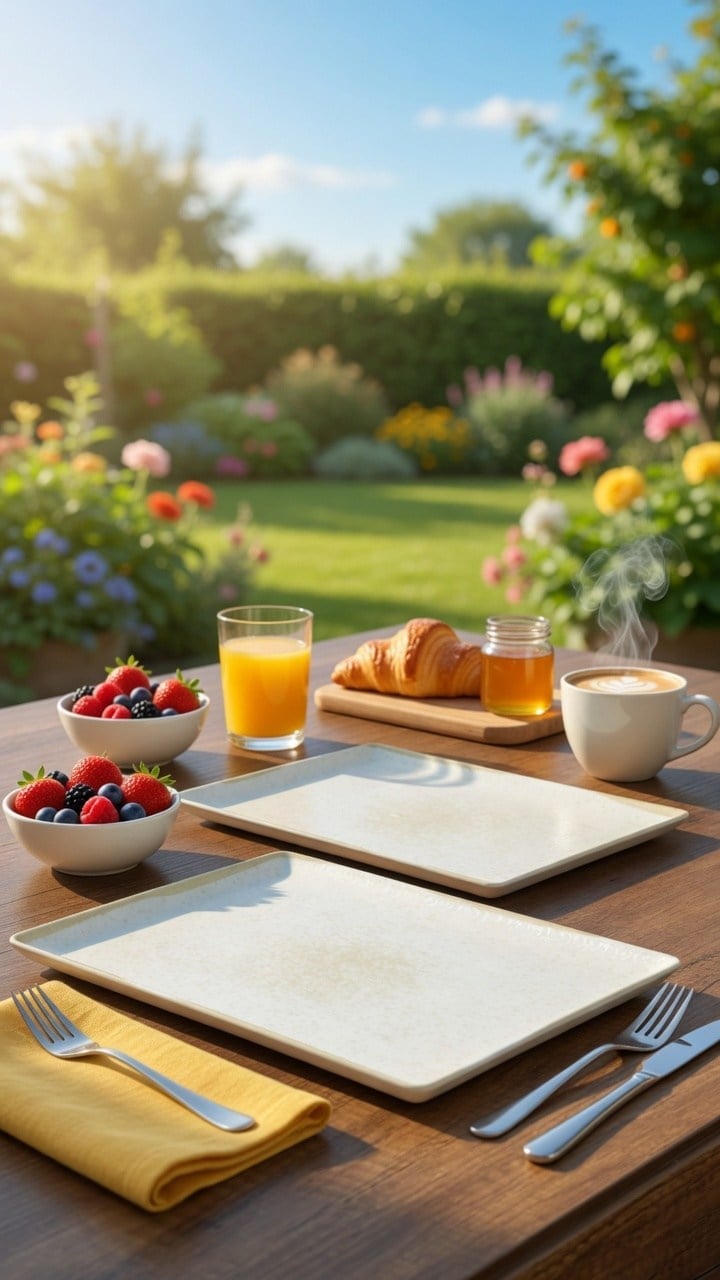 Premium Porselen 26X35 Cm Sunum Tabağı (2 ADET)