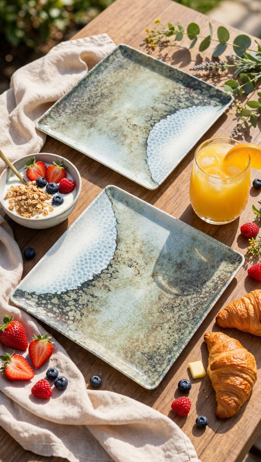 PREMİUM PORSELEN 27x27 CM SUNUM TABAĞI (2 ADET)