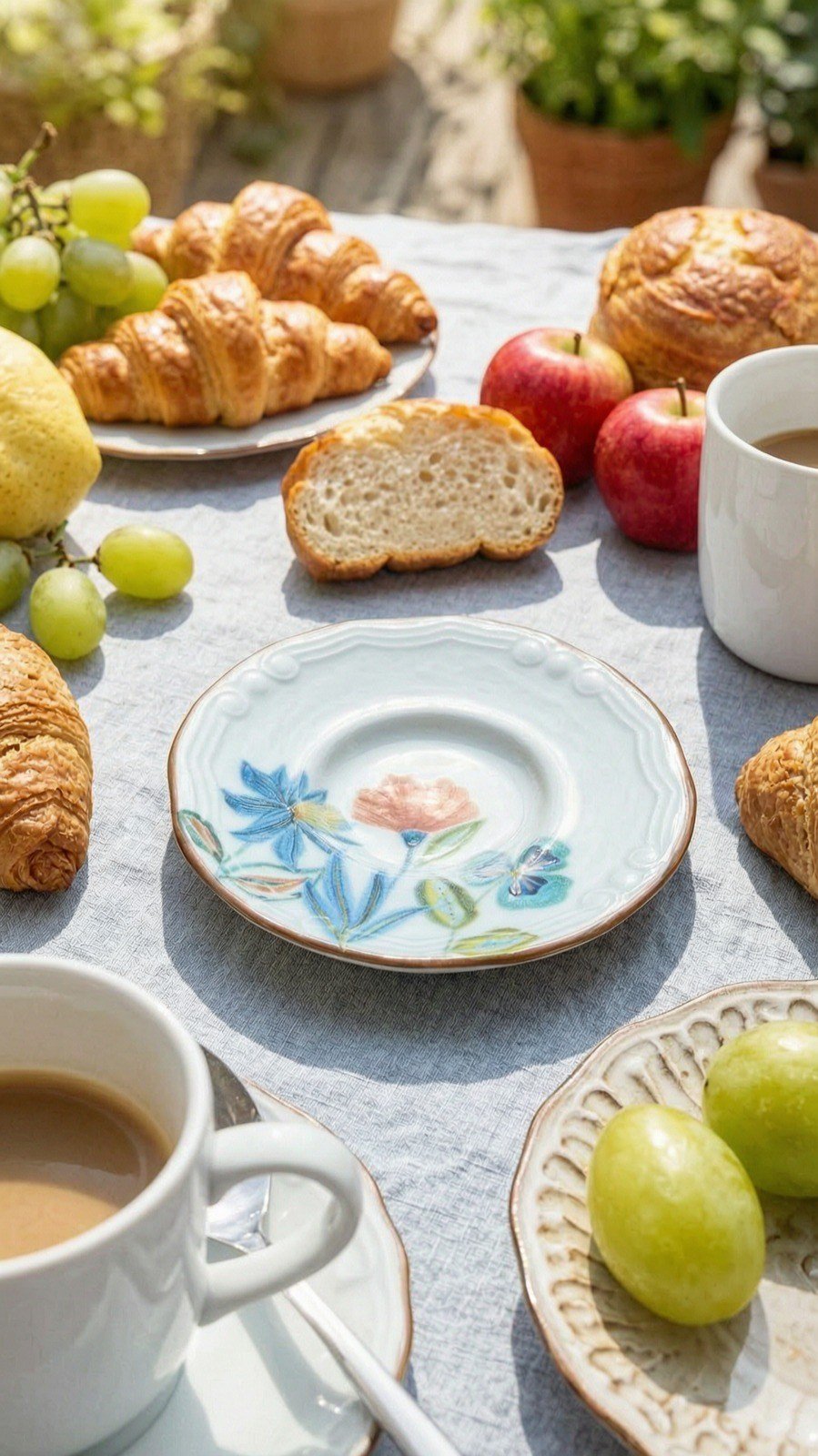 PREMİUM PORSELEN 6'LI ÇAY TABAĞI