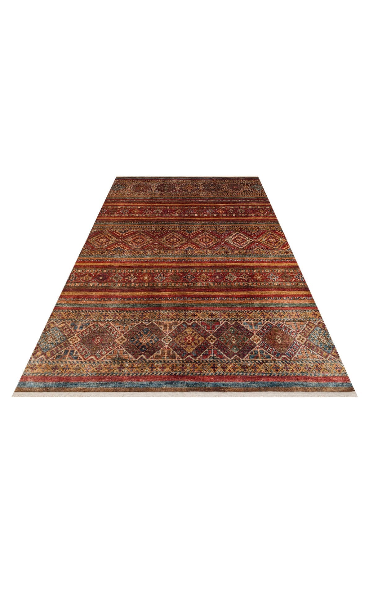 ANTIQUE 05 MULTY  Kolay kullanımlı Kaymaz Karabağ ve Antik Desenlere Sahip Yıkanabilir Makine Halısı