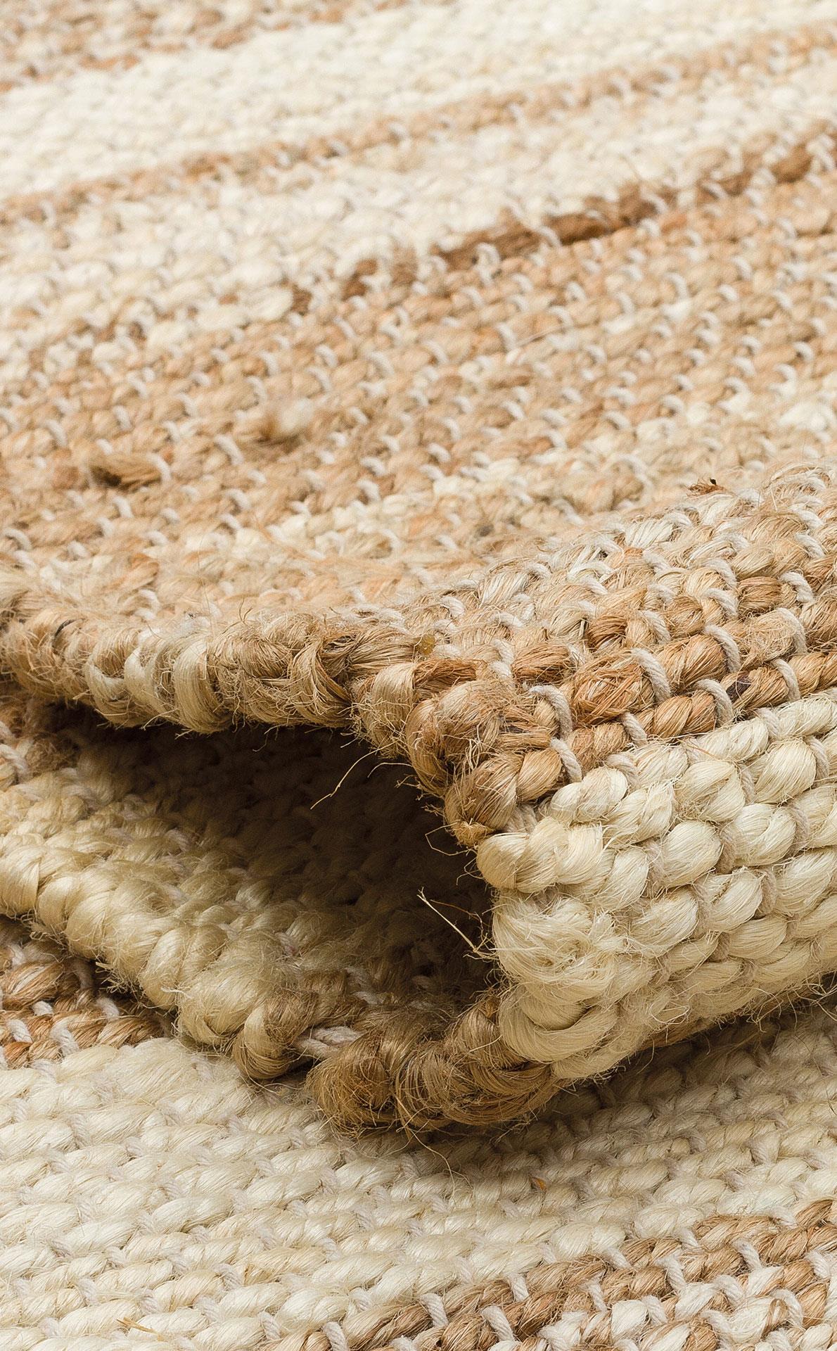 El Dokuma Naturel Jüt Hasır Halı