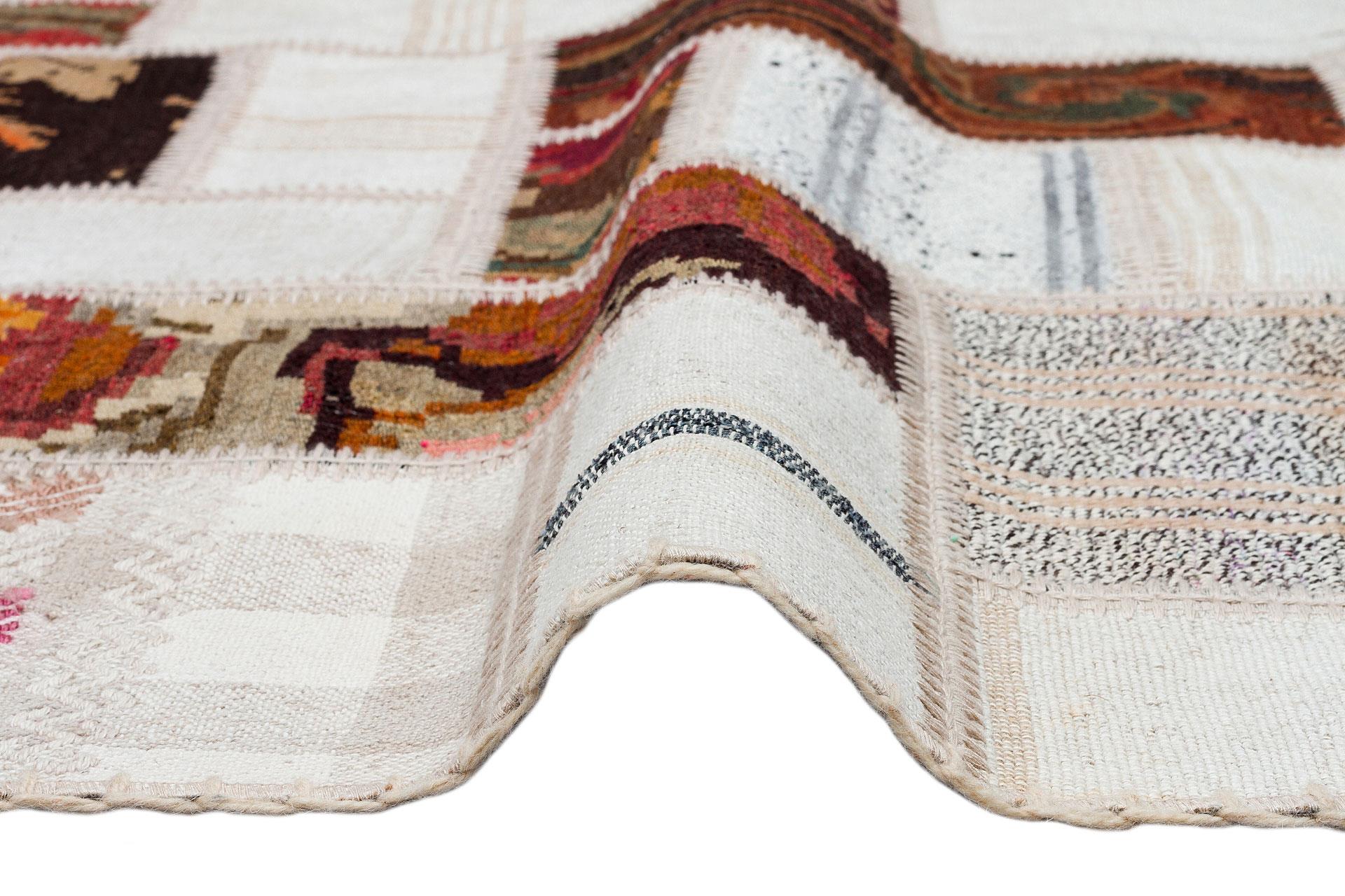 Geleneksel Kendir Patchwork Kilim