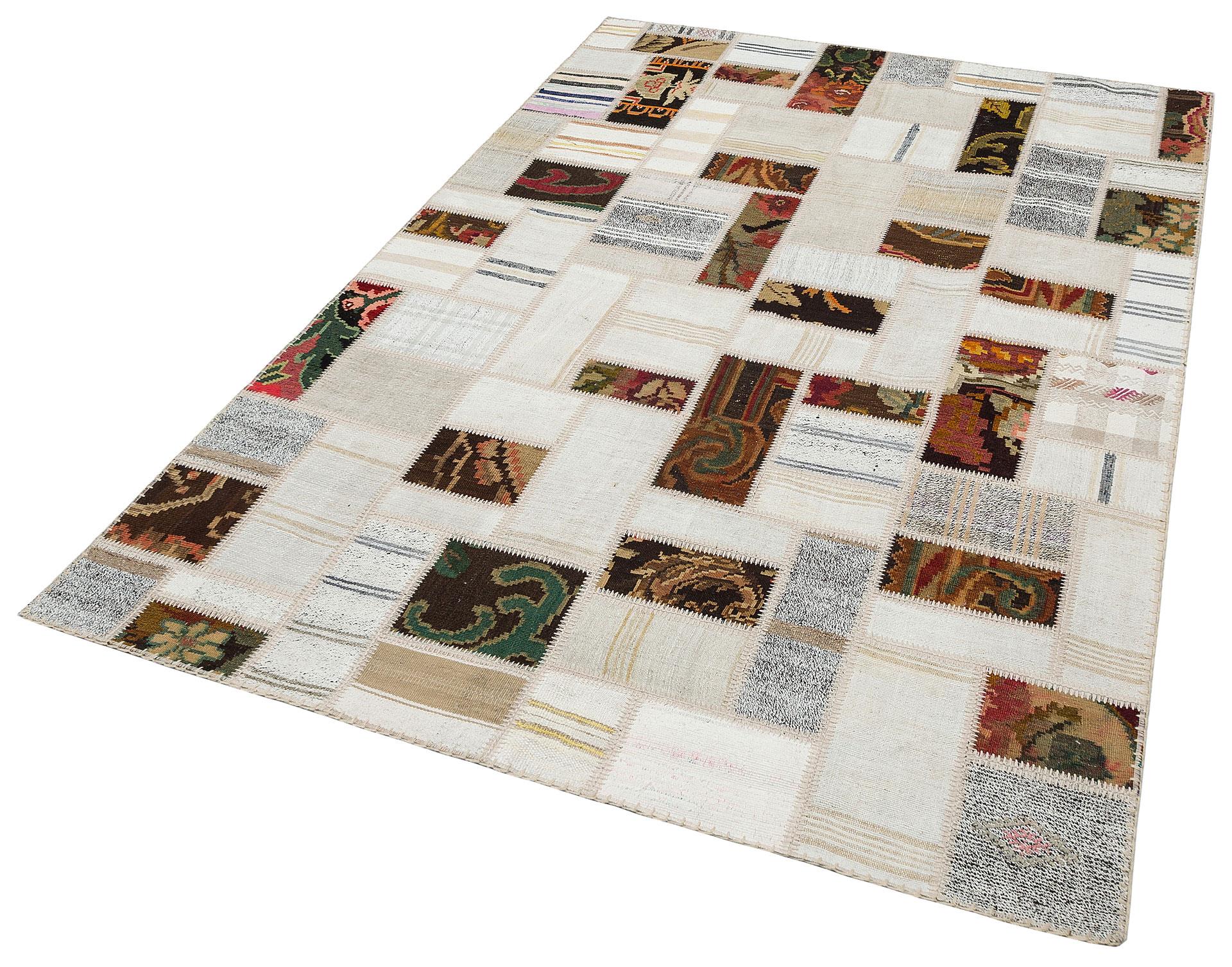 Geleneksel Kendir Patchwork Kilim