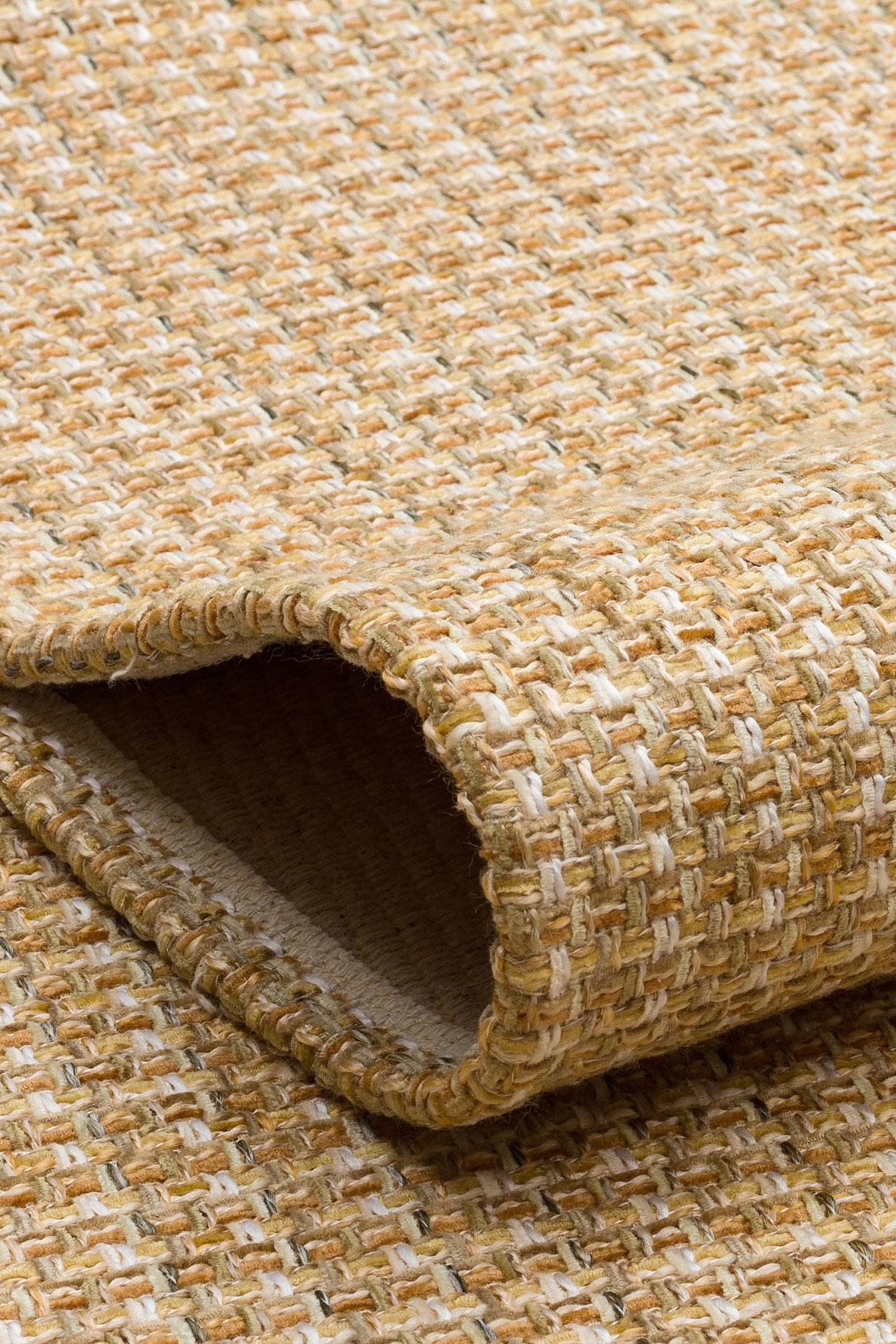 Hasır Görünümlü Kaymaz Renkli Dokuma Modern Kilim