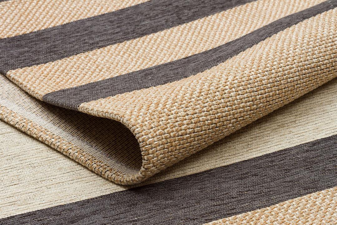 Hasır Görünümlü Kaymaz Renkli Dokuma Modern Kilim