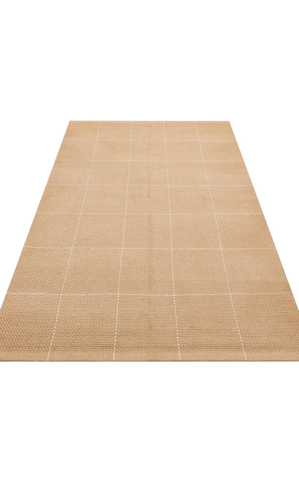 Jüt ve Pamuk ile Üretilen Çift Taraflı Modern Kilim