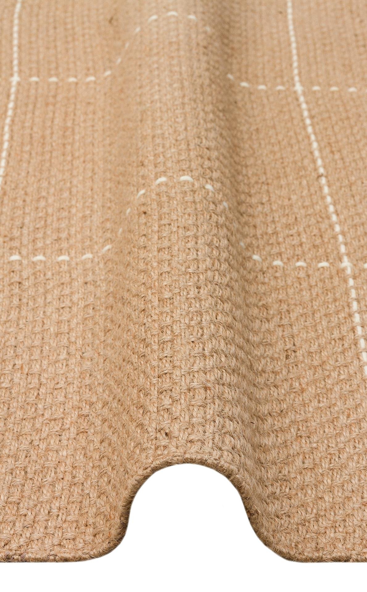Jüt ve Pamuk ile Üretilen Çift Taraflı Modern Kilim