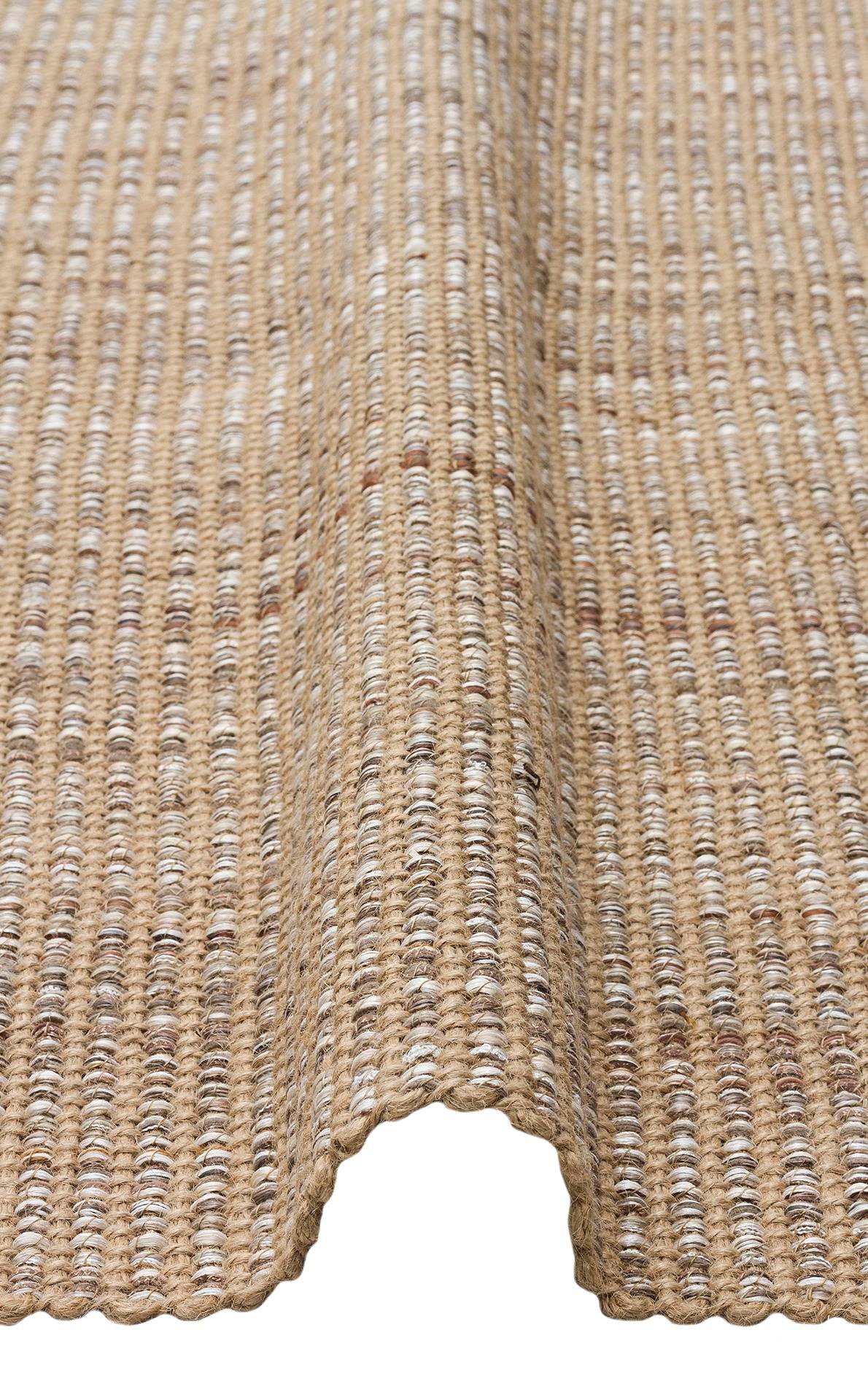 Jüt ve Polyester ile Üretilen Çift Taraflı Modern Kilim