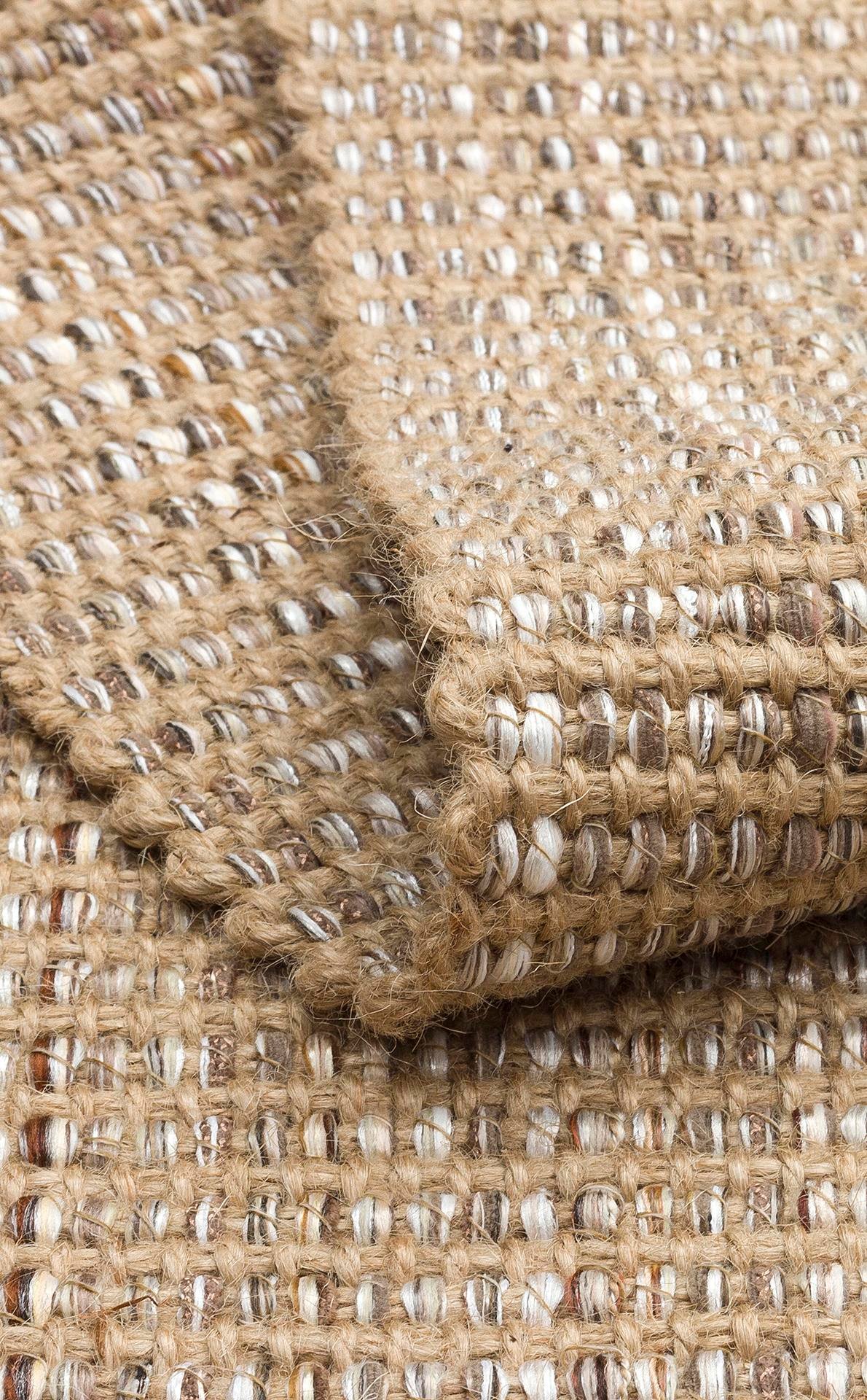 Jüt ve Polyester ile Üretilen Çift Taraflı Modern Kilim