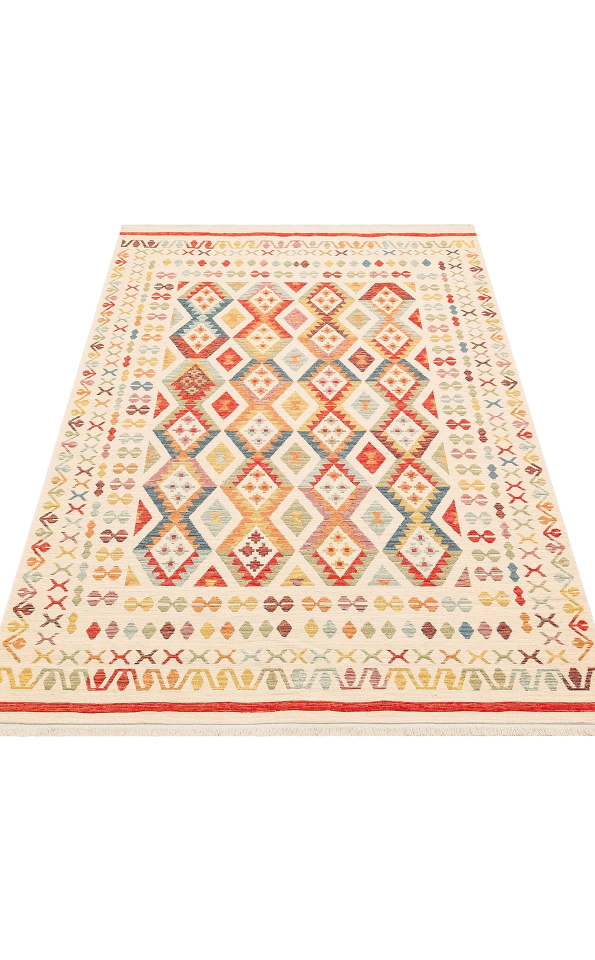 Yıkanabilir, Çift Taraflı Kullanıma Uygun Yumuşak Tuşeli Otantik Kilim
