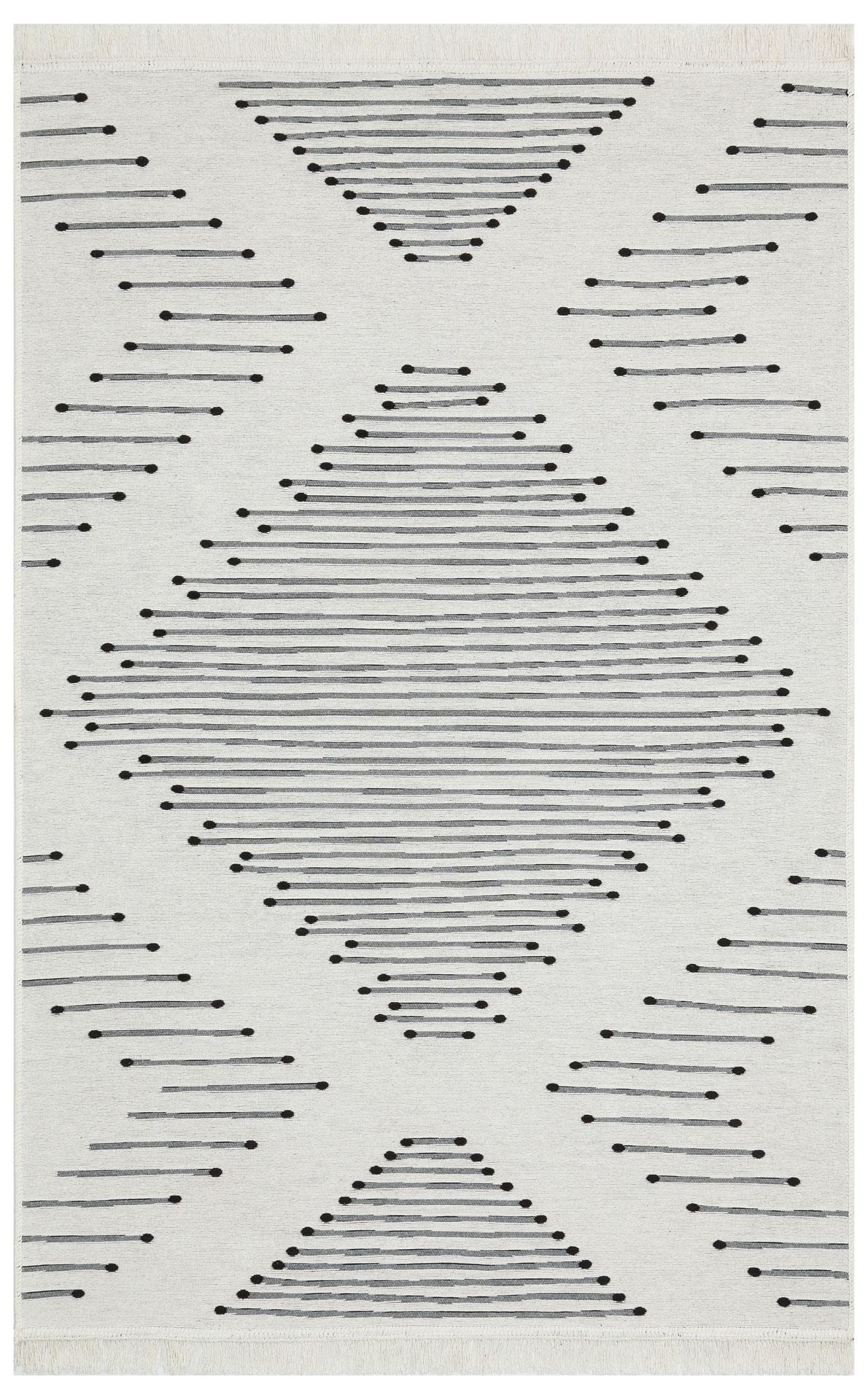 Yıkanabilir Çift Taraflı Modern Desenli Dokuma Kilim