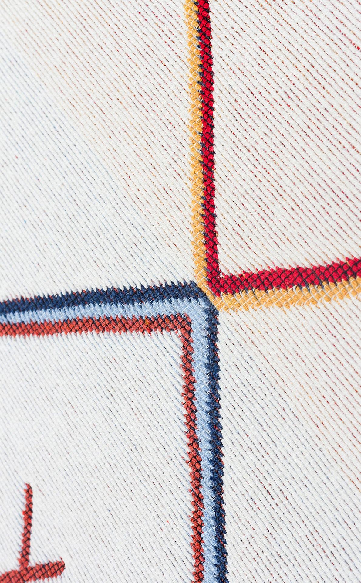 Yıkanabilir Çift Taraflı Modern Desenli Dokuma Kilim