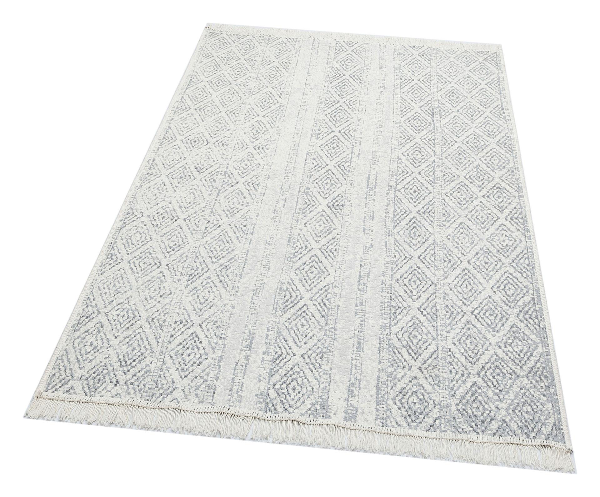 Yıkanabilir Çift Taraflı Modern Desenli Dokuma Kilim