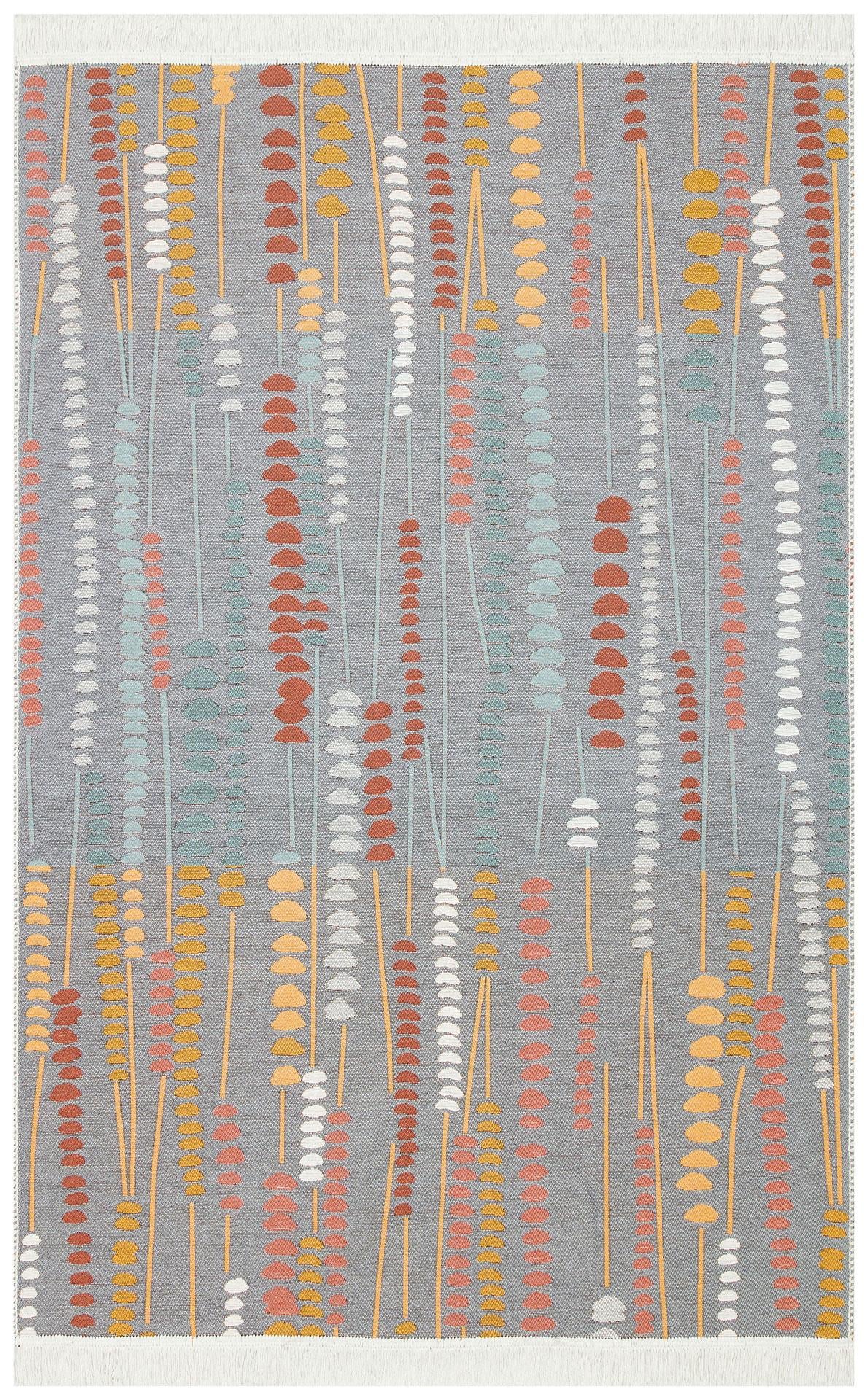 Yıkanabilir Çift Taraflı Modern Desenli Dokuma Kilim