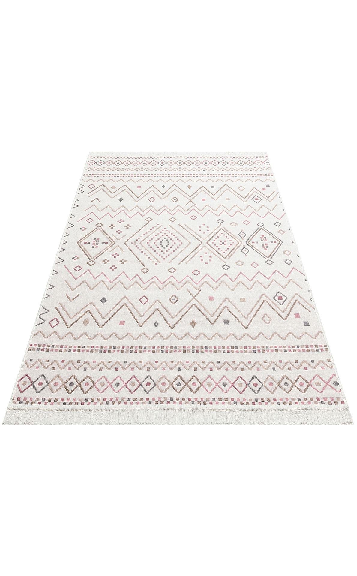Yıkanabilir Çift Taraflı Modern Desenli Dokuma Kilim
