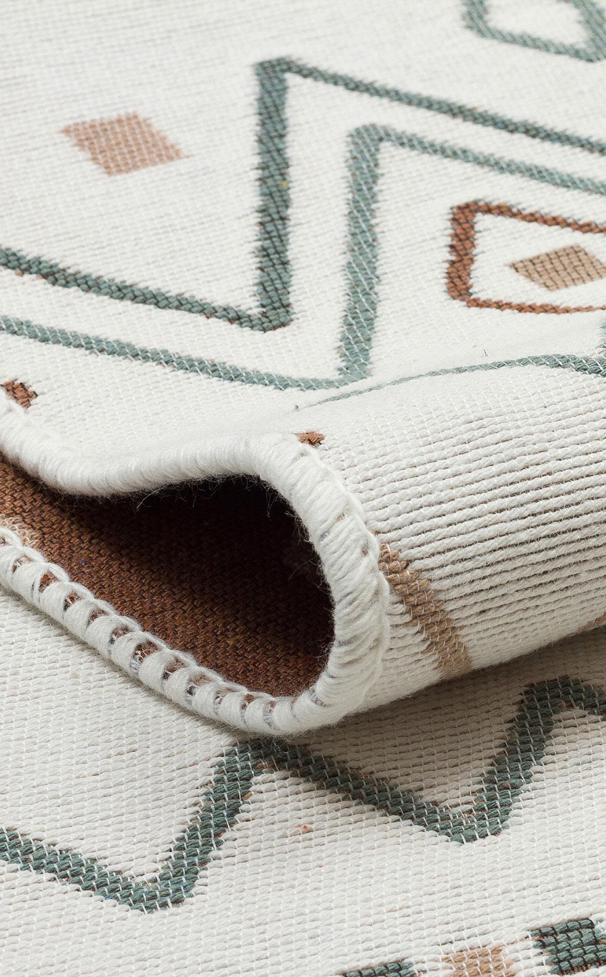 Yıkanabilir Çift Taraflı Modern Desenli Dokuma Kilim