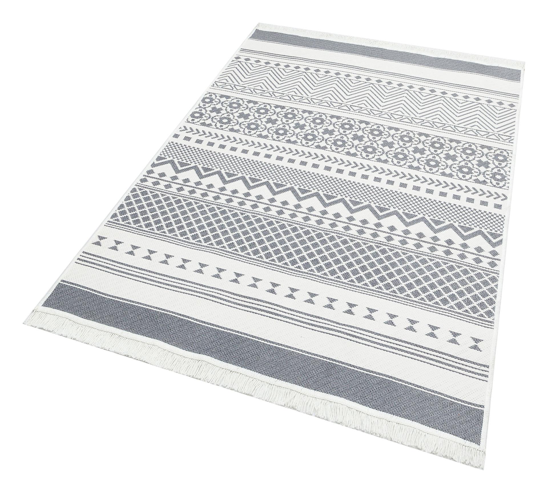 Yıkanabilir Çift Taraflı Modern Desenli Dokuma Kilim
