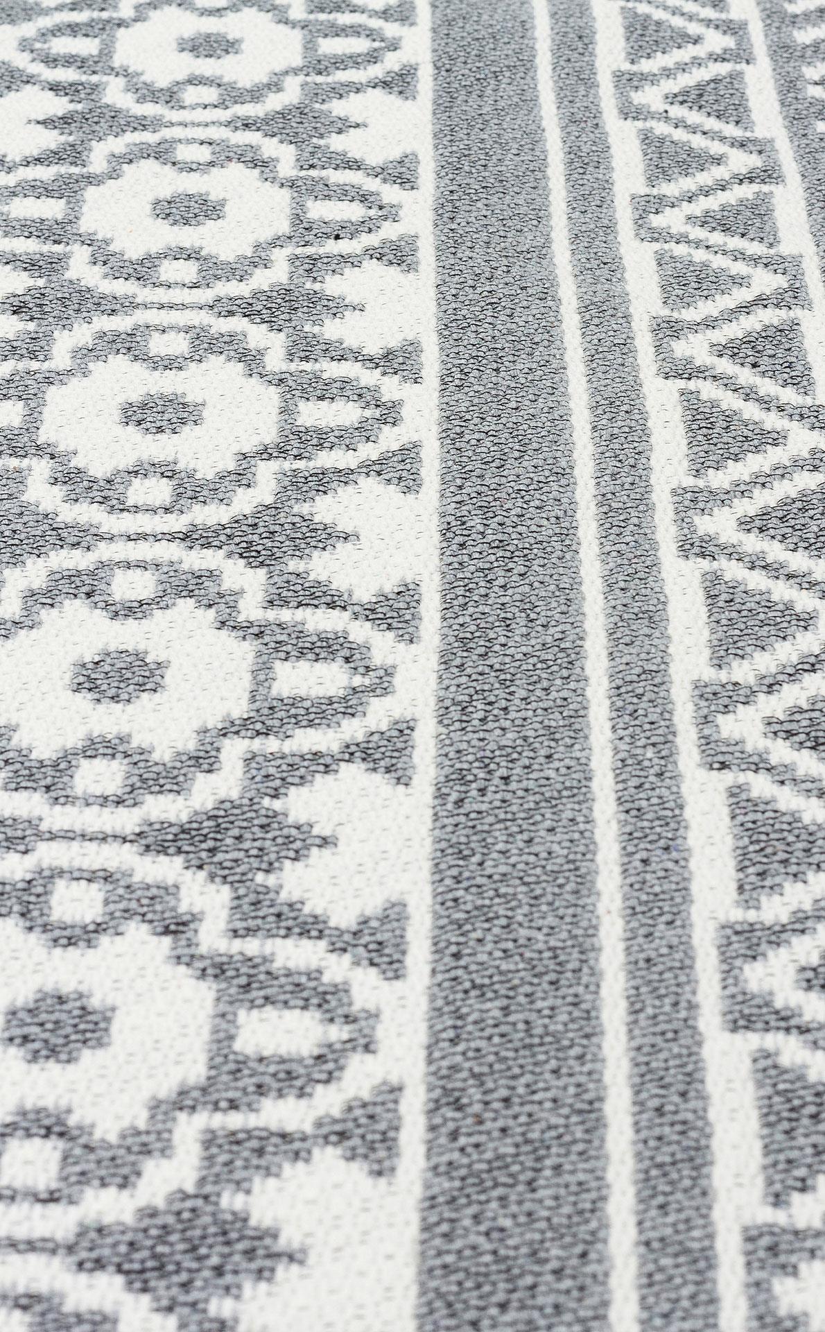 Yıkanabilir Çift Taraflı Modern Desenli Dokuma Kilim