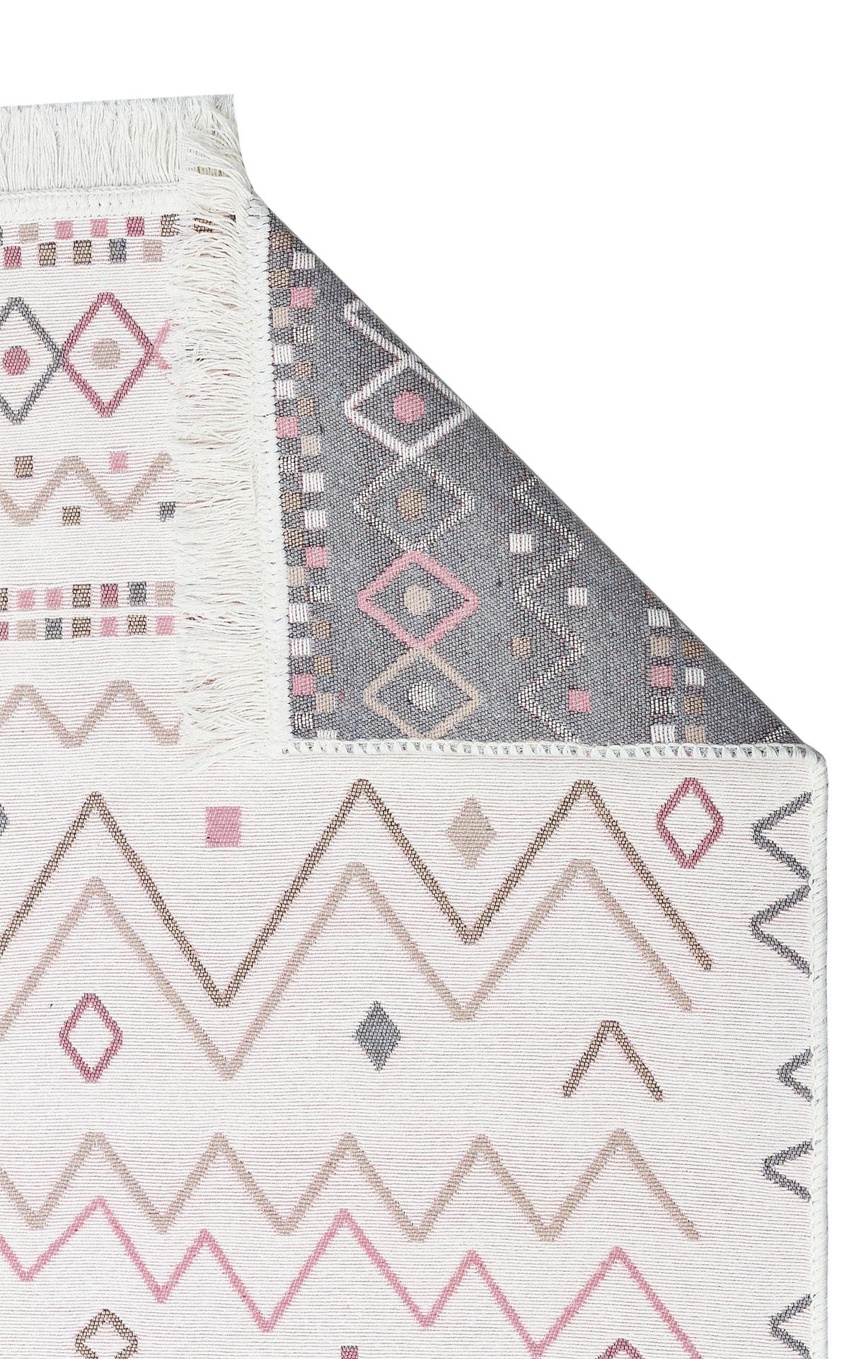 Yıkanabilir Çift Taraflı Modern Desenli Dokuma Kilim
