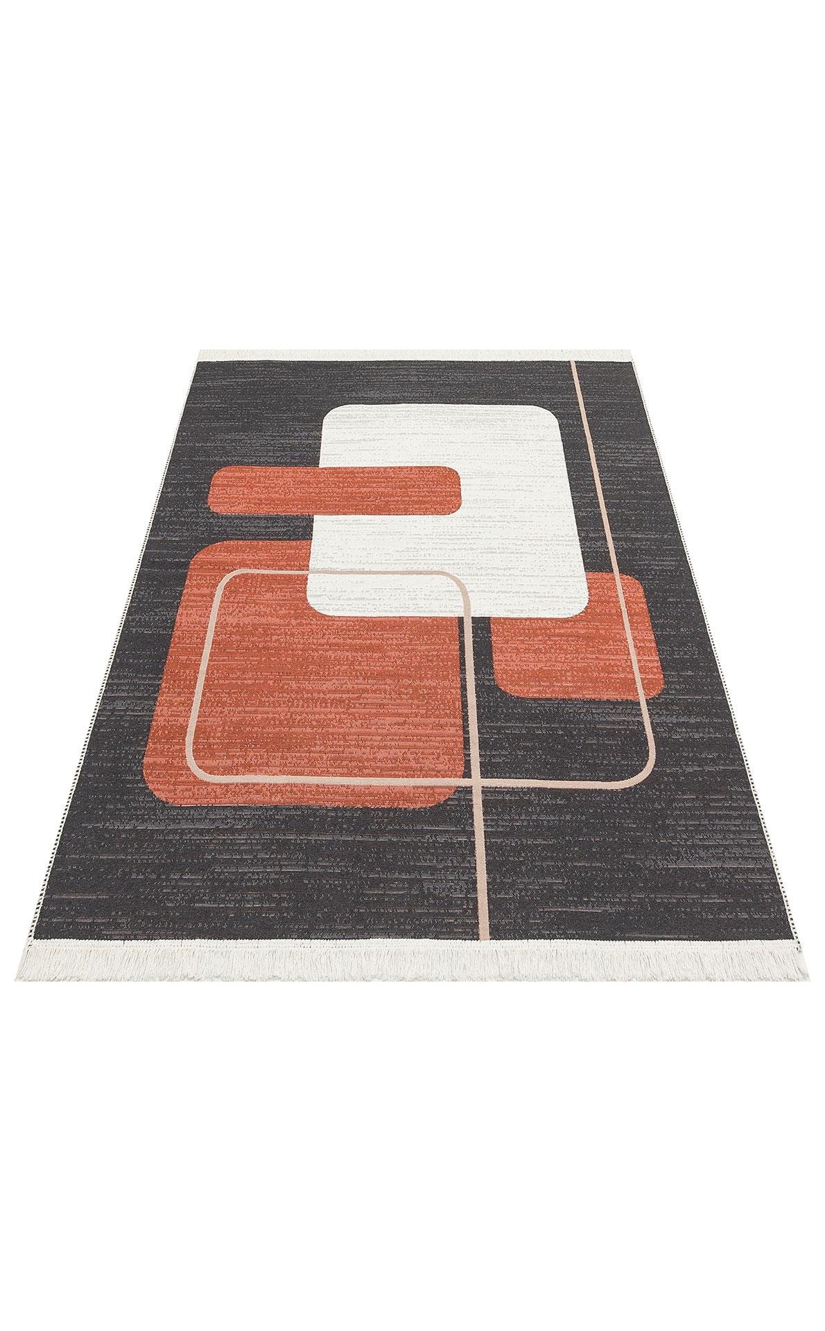 Yıkanabilir Çift Taraflı Modern Desenli Dokuma Kilim