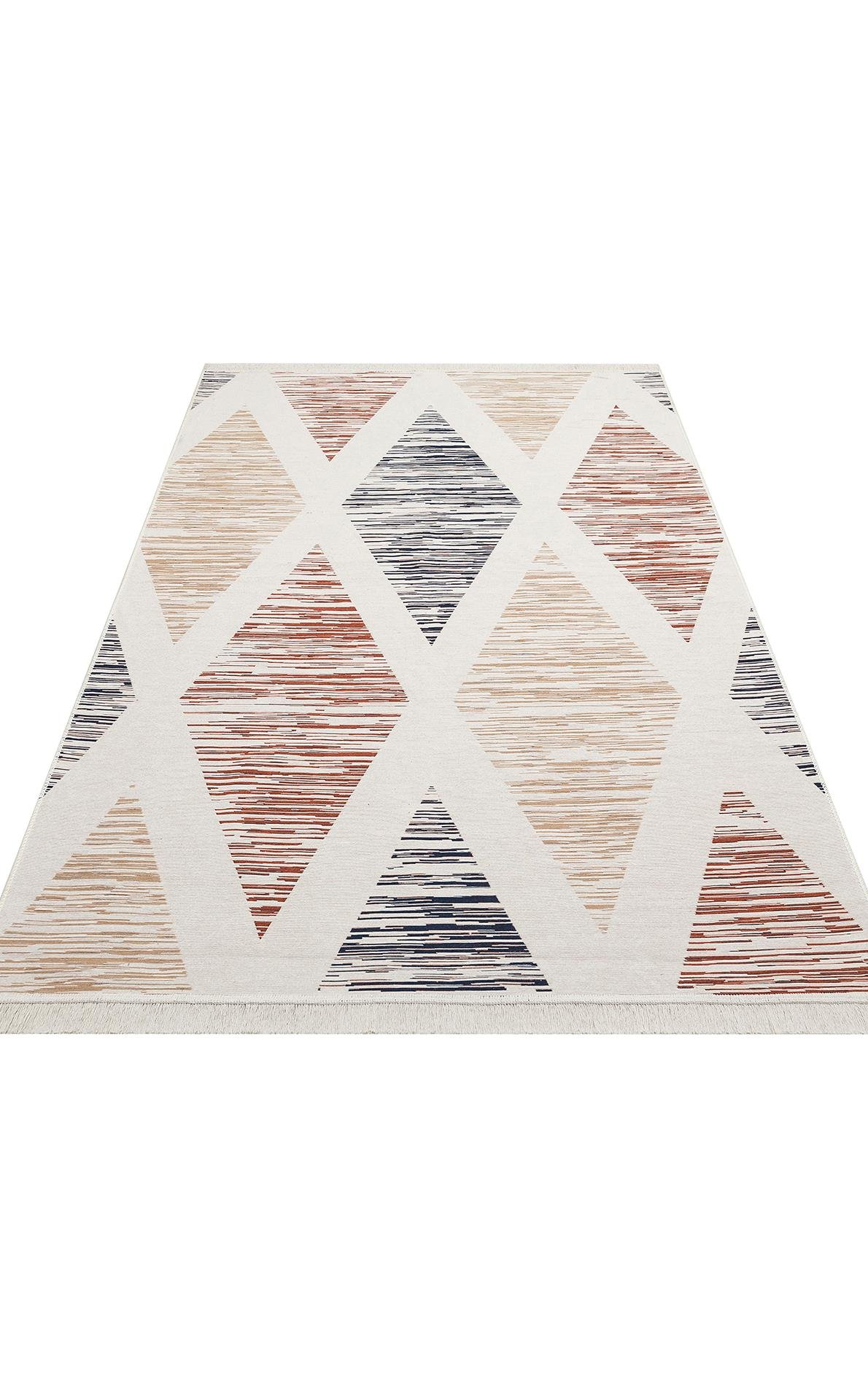 Yıkanabilir Çift Taraflı Modern Desenli Dokuma Kilim