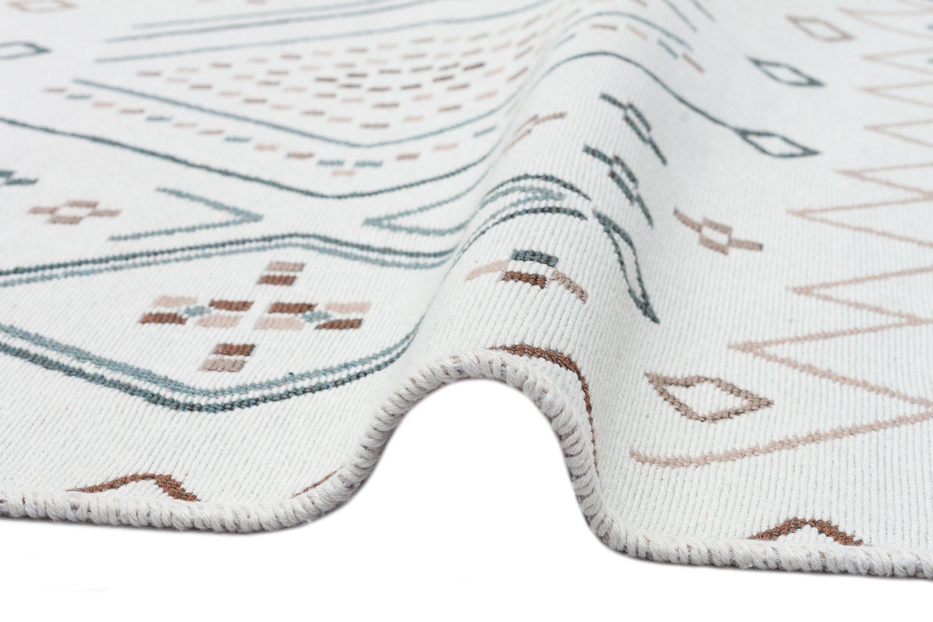 Yıkanabilir Çift Taraflı Modern Desenli Dokuma Kilim