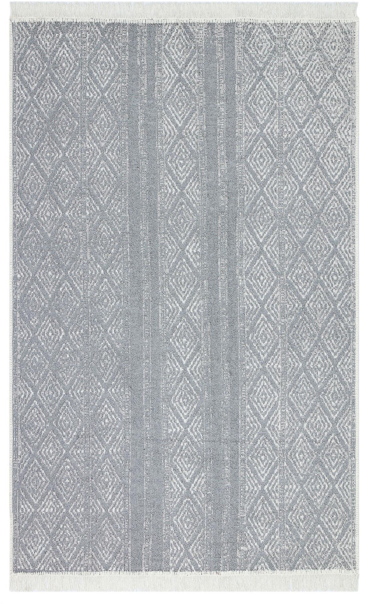Yıkanabilir Çift Taraflı Modern Desenli Dokuma Kilim