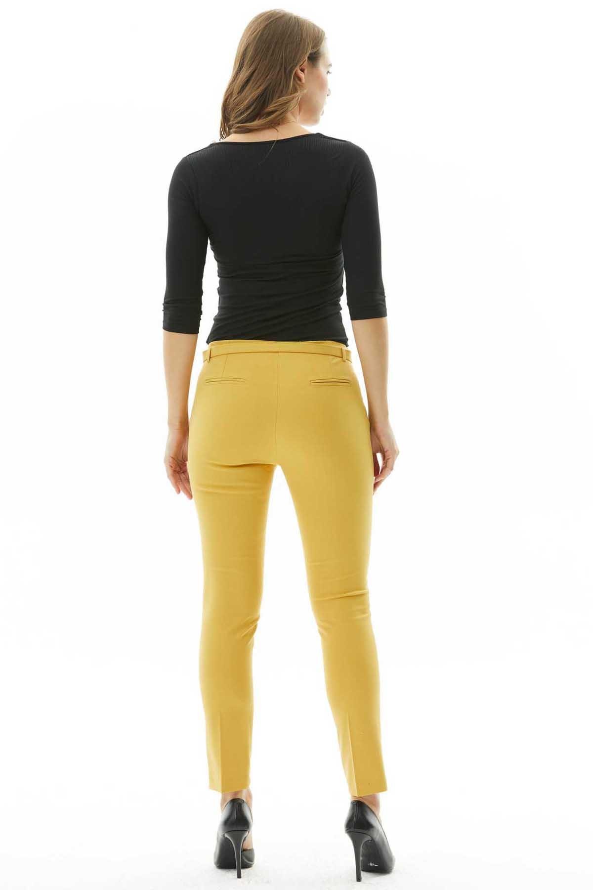 Beli Kemerli Dar Paça Pantolon  /  HARDAL